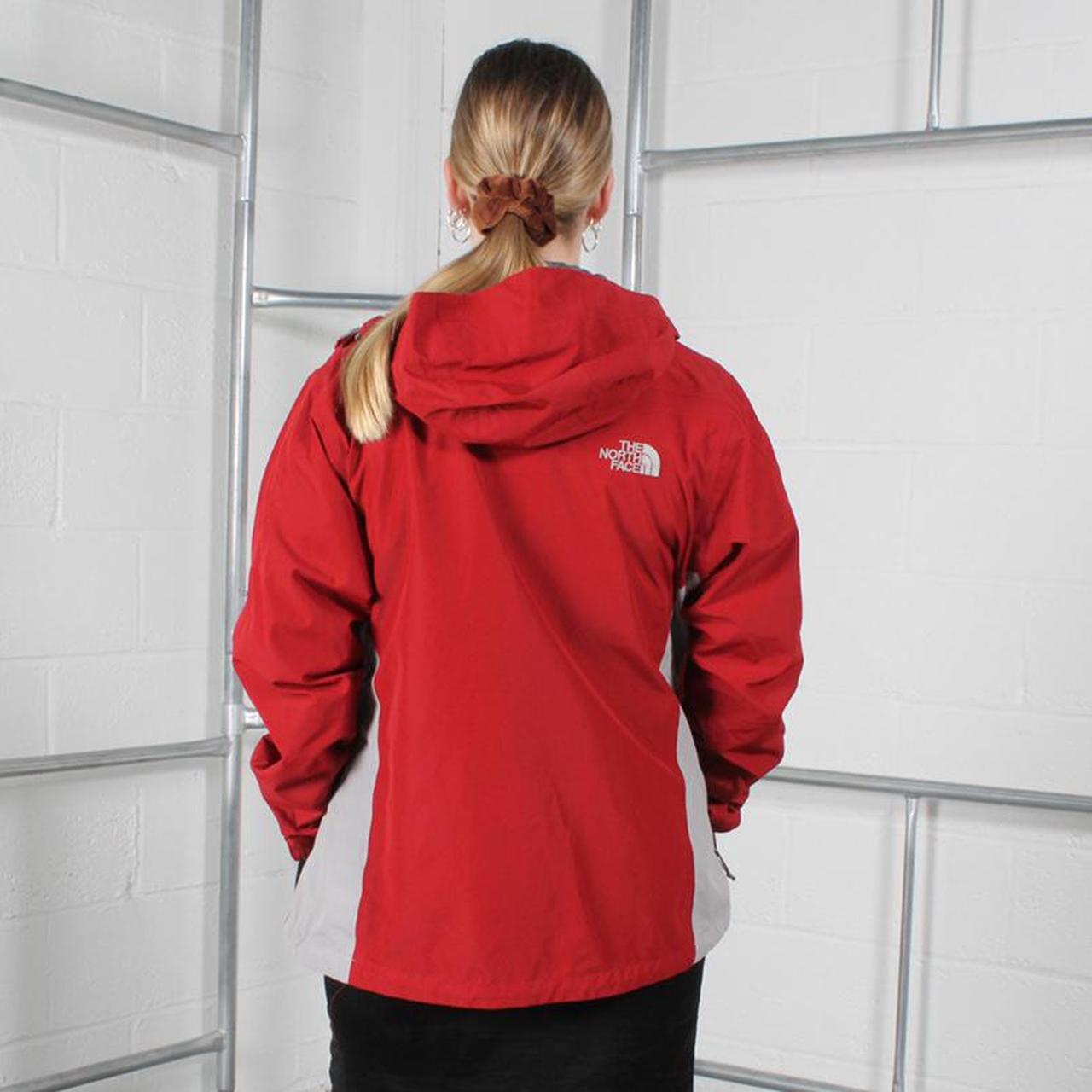 the north face hyvent jacket red