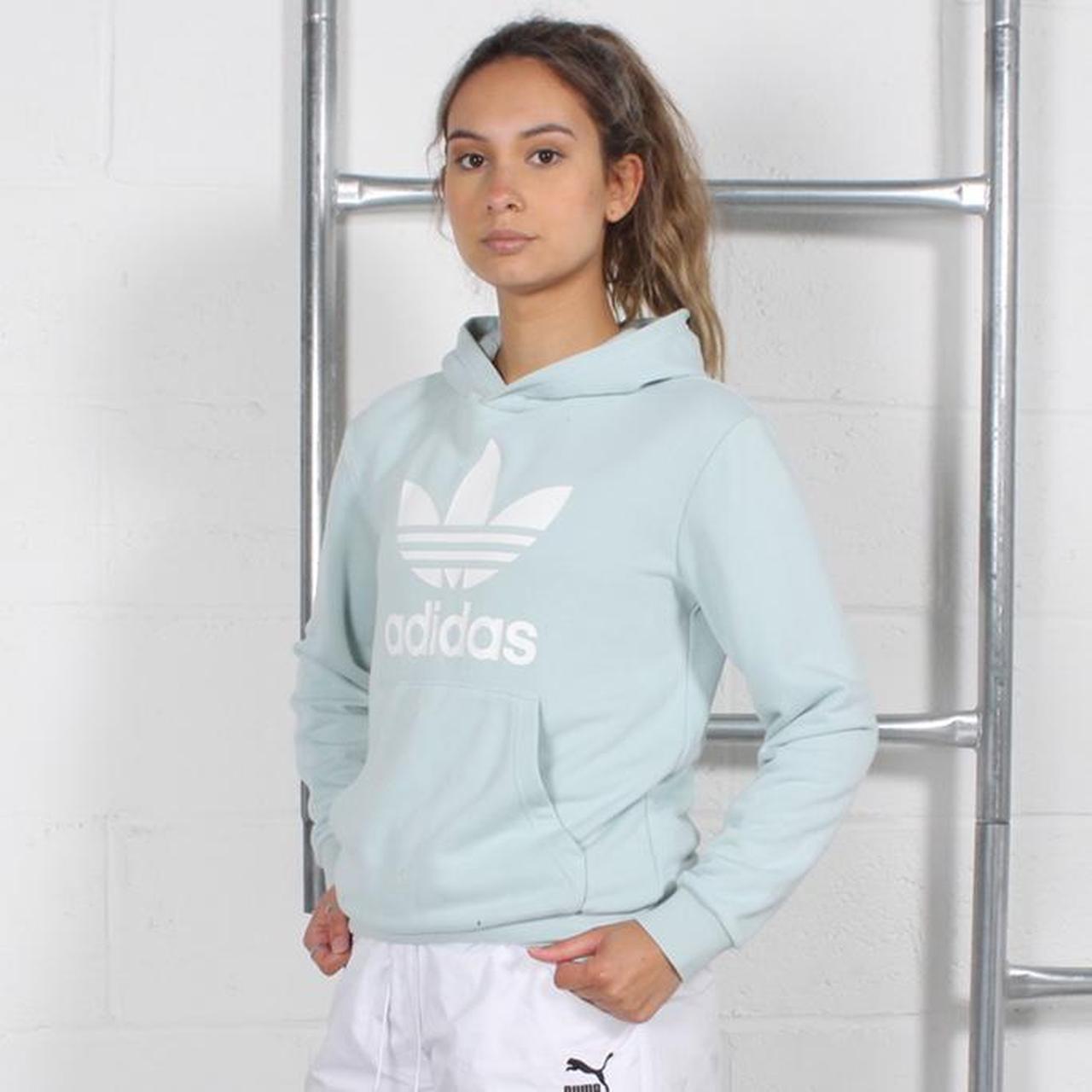 mint green adidas jumper