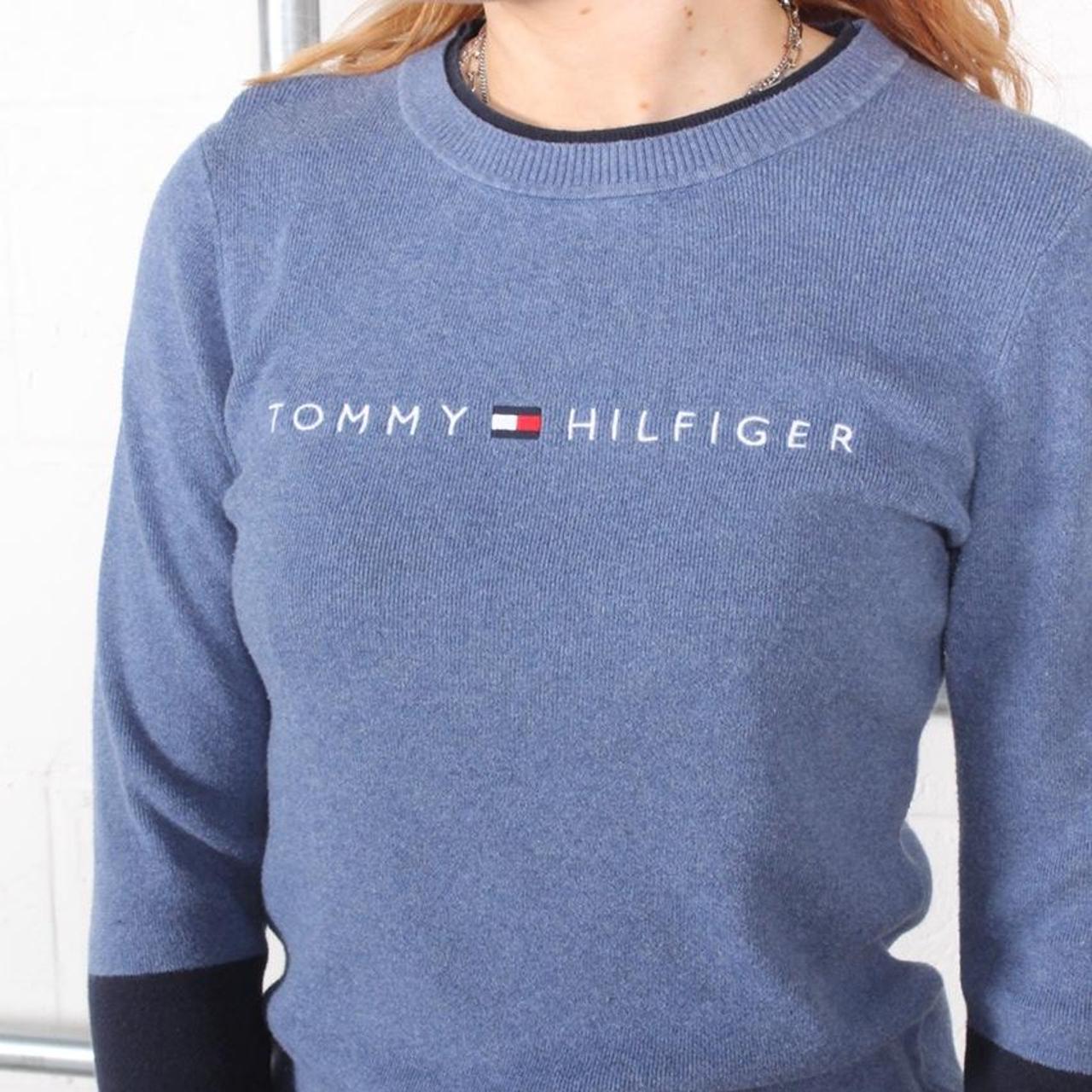 tommy hilfiger jumper navy blue