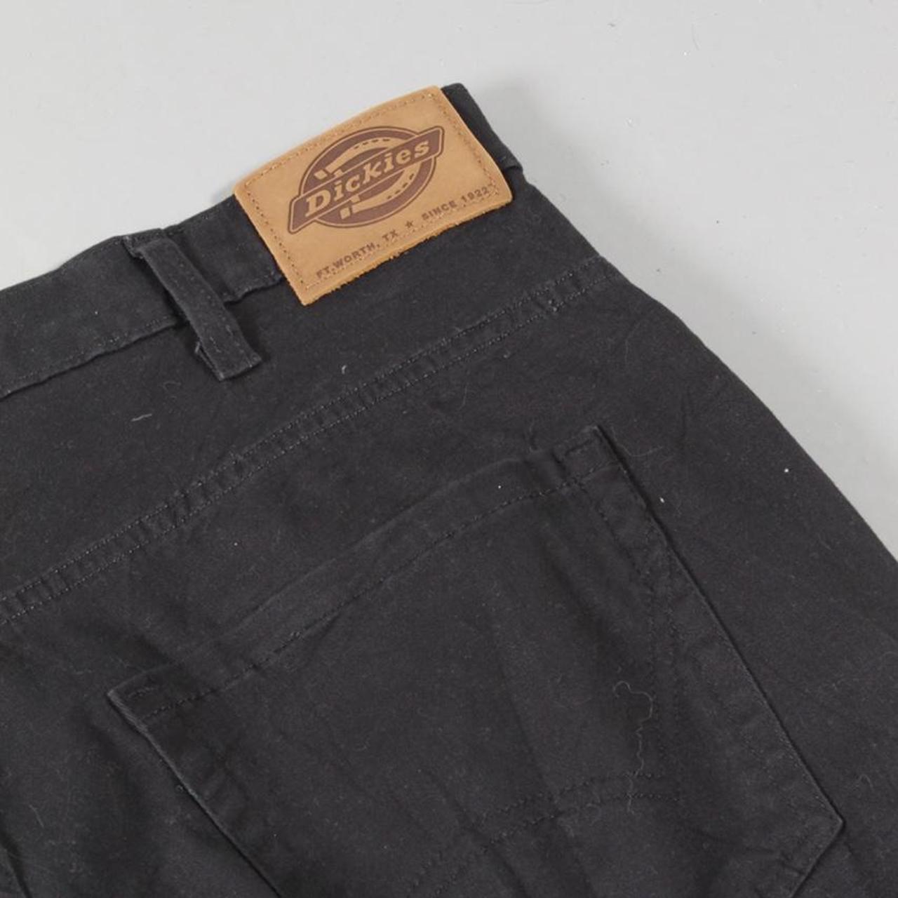 Dickies trousers in black with badge spell out logo.... - Depop