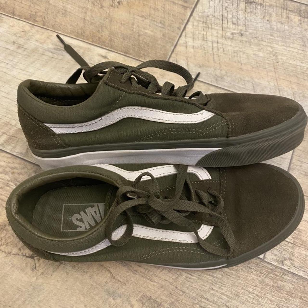 khaki vans size 5