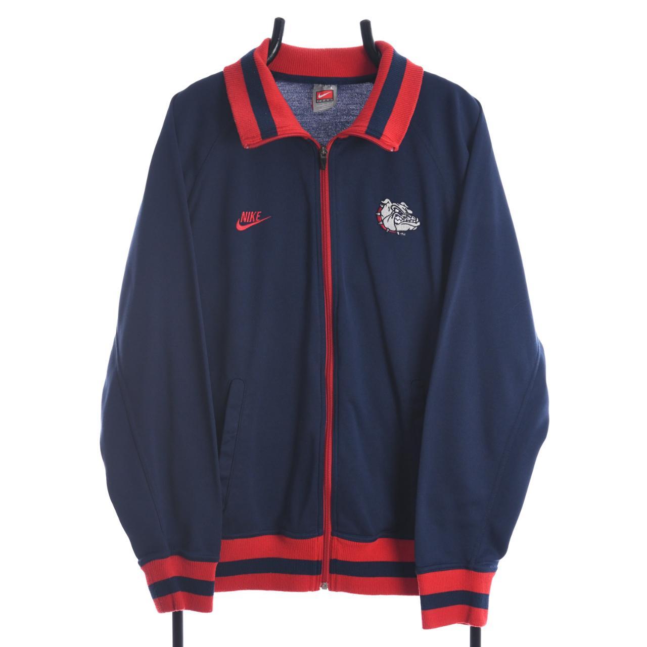 Nike Gonzaga Bulldogs Navy Blue & Red Tack Jacket... - Depop
