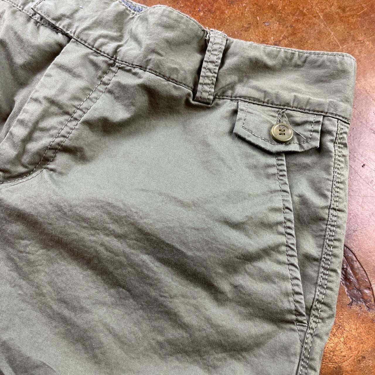 Olive green high waisted dockers long walking... - Depop