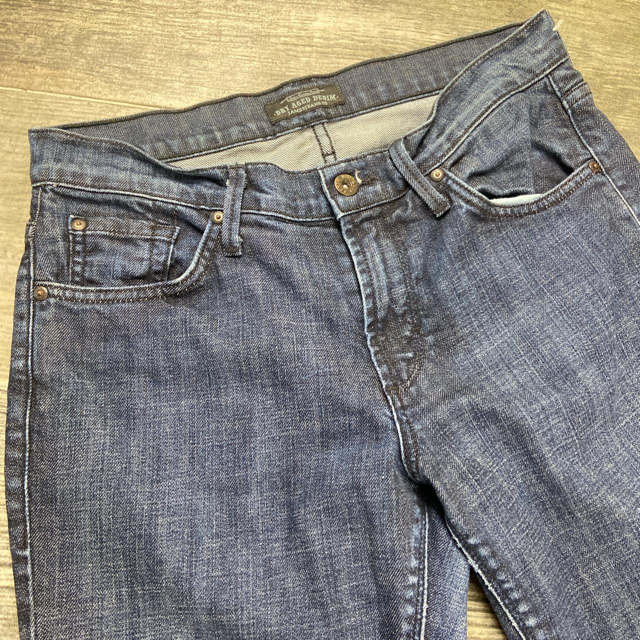 Vintage Y2K dry aged denim James jeans flare jeans.... - Depop