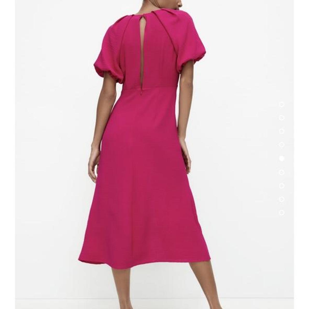 Zara Women's Pink Dress Depop