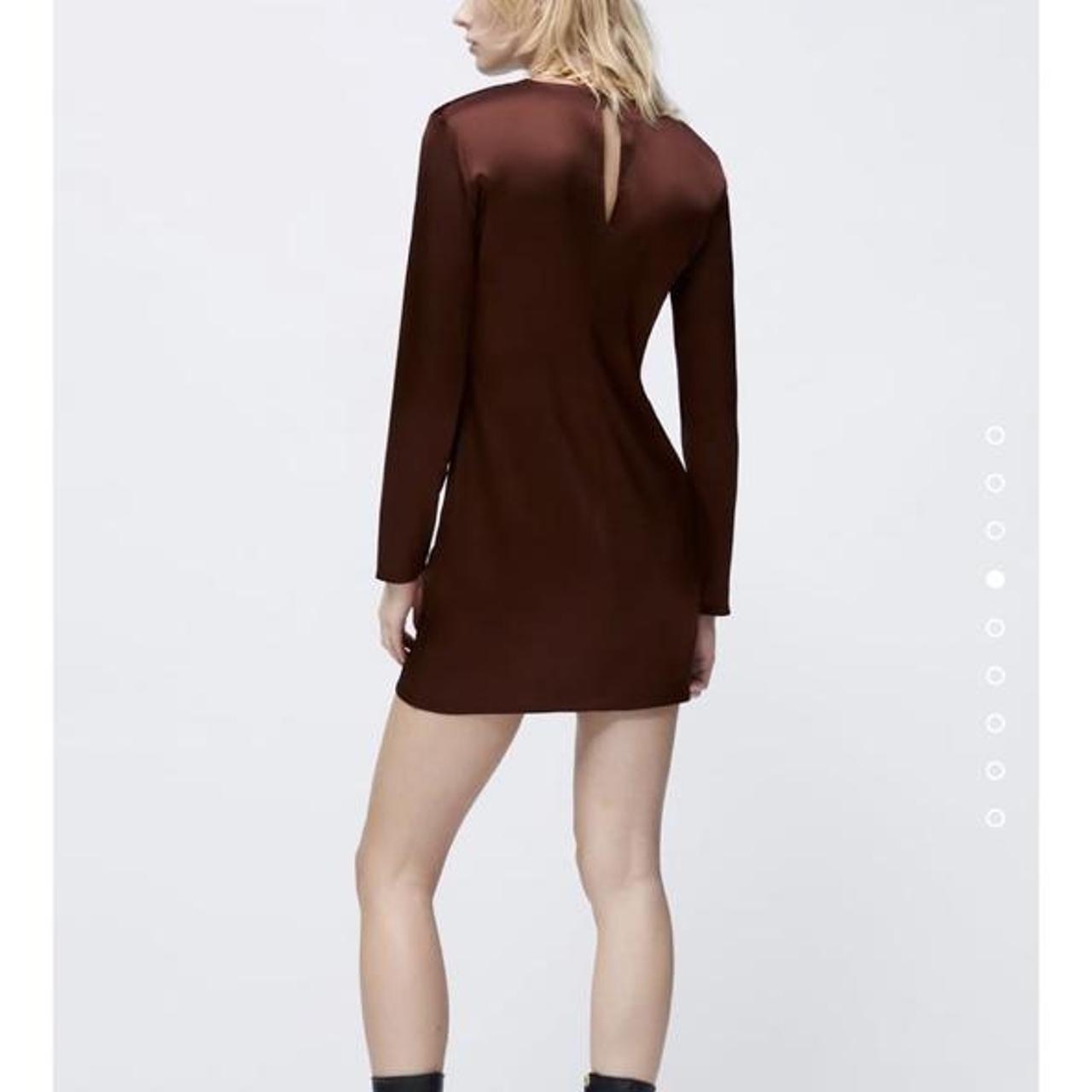 Zara Women's Brown Dress Depop