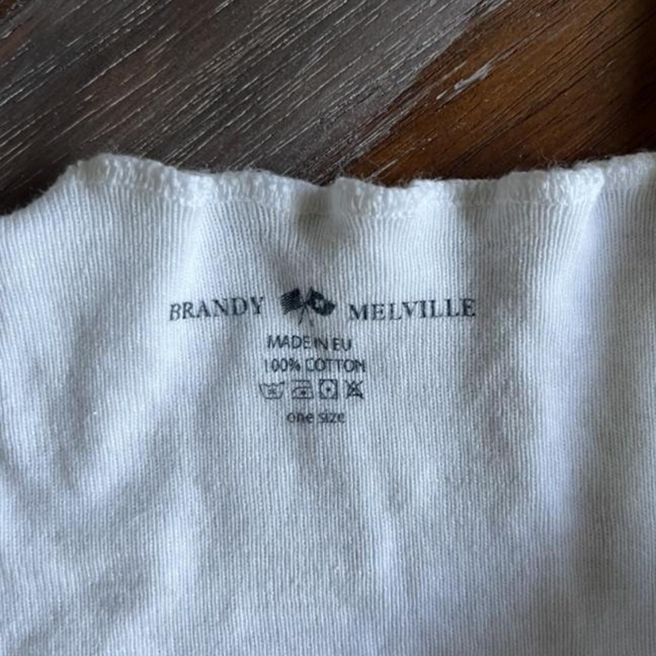 white brandy melville top US SHIPPING ONLY brandy... Depop
