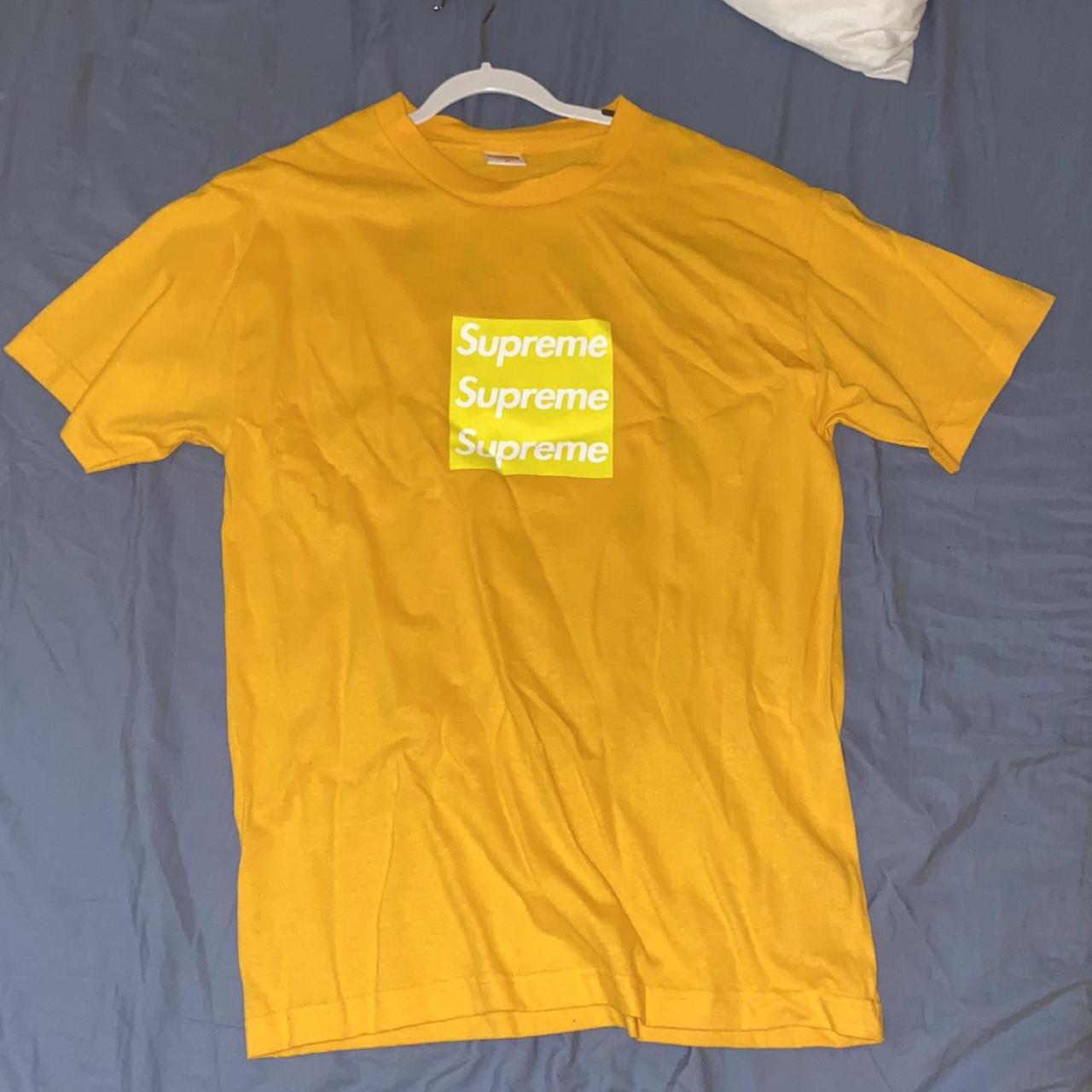 asspizza supreme collab triple box logo tee 1/200... - Depop
