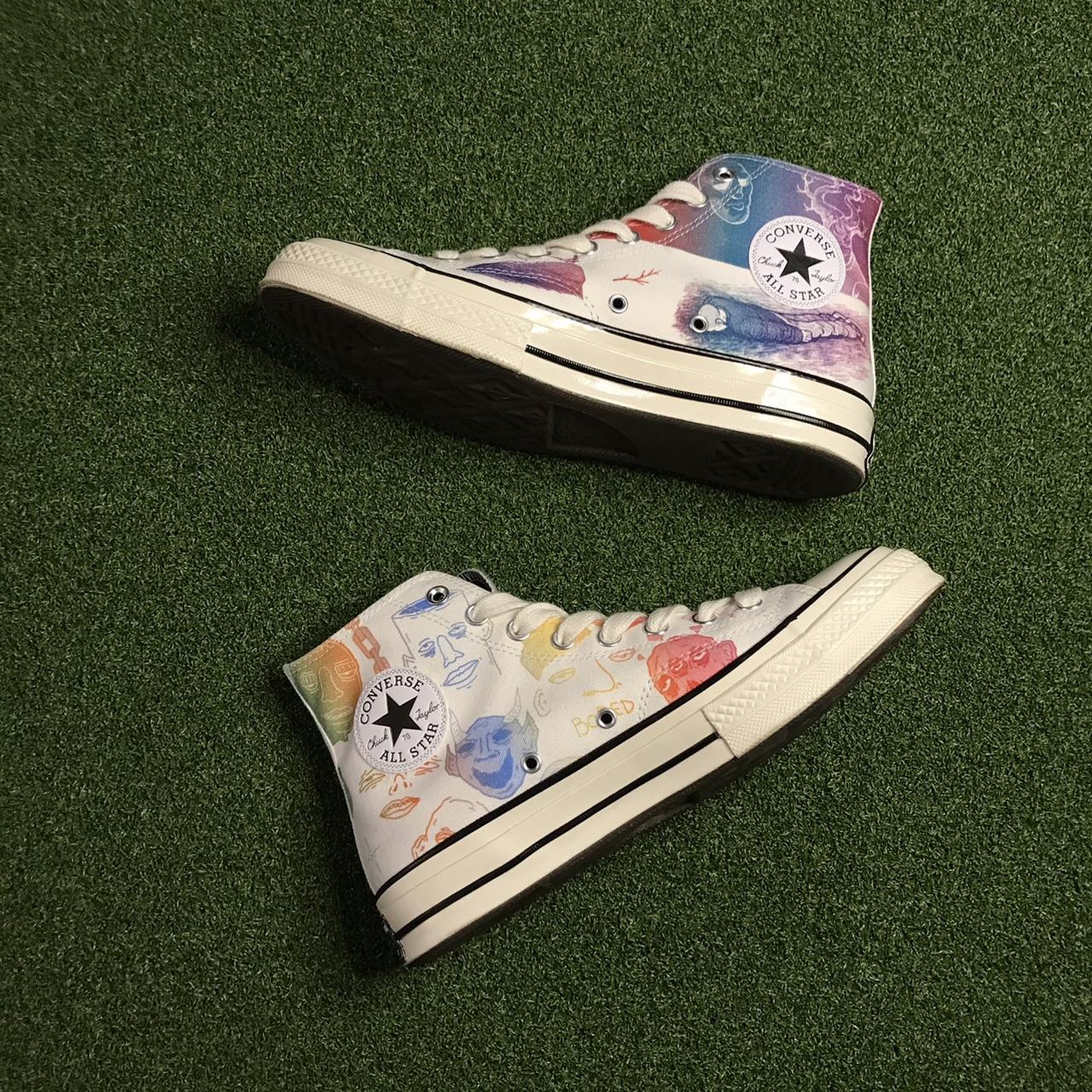 Tyler the Creator Converse. Worn less than 5 times... - Depop