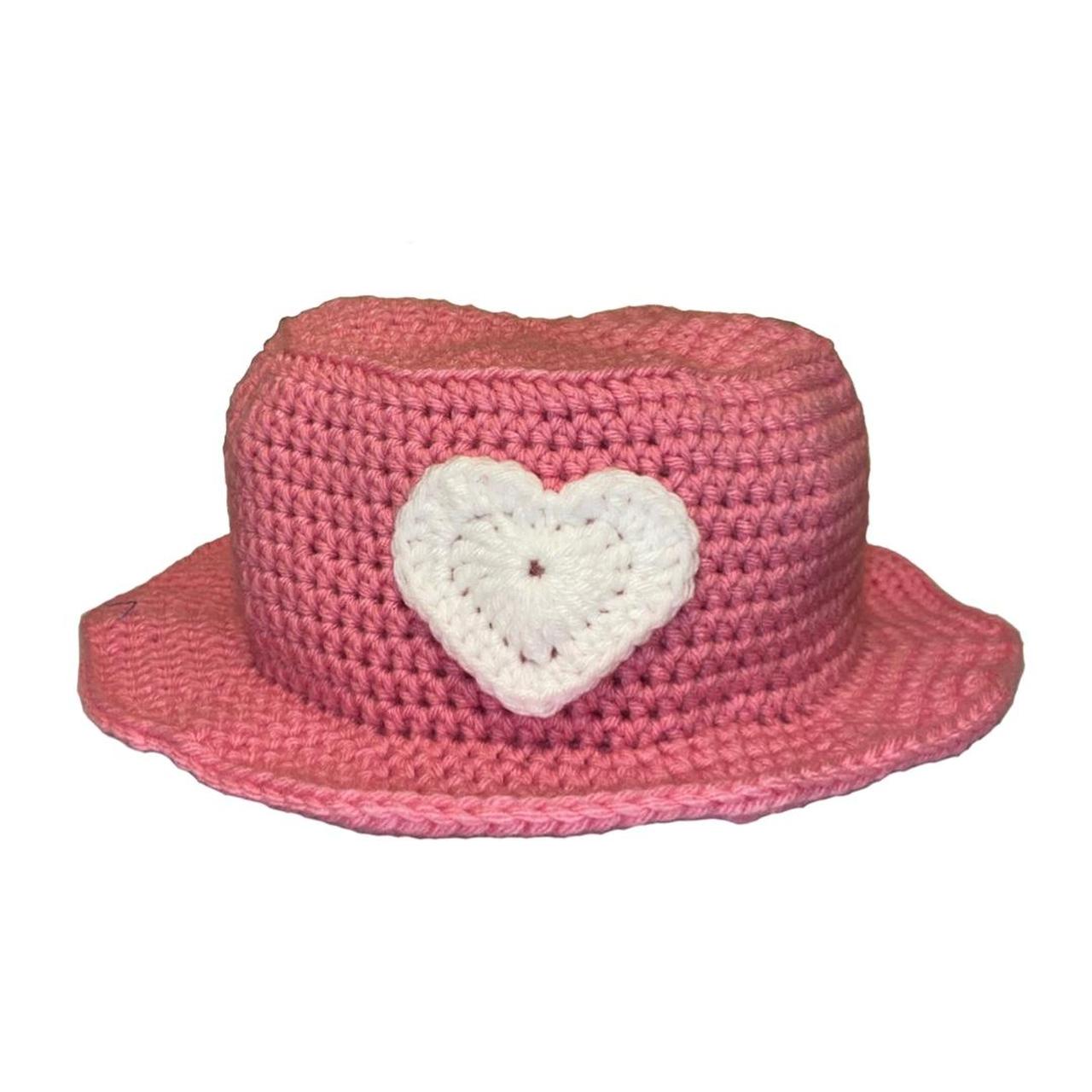 💗💗💗 valentines day themed crochet bucket hat!&hellip; - Depop