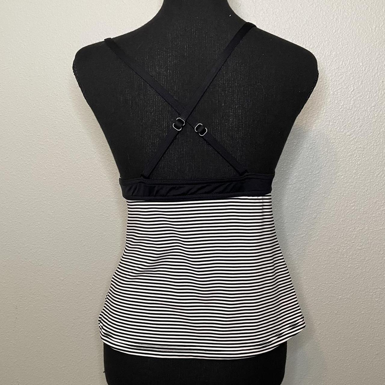 Product Image 2 - Striped swim top 

Black and