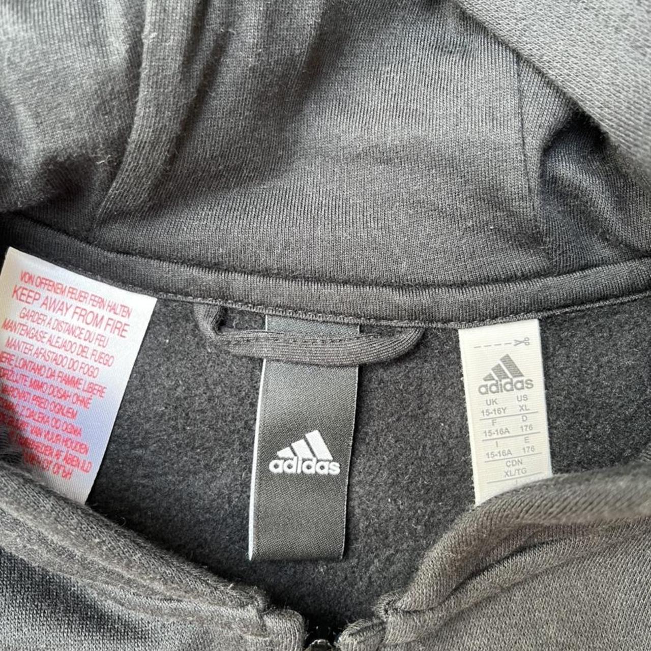 adidas body warmer hoodie says 16years but will fit... - Depop