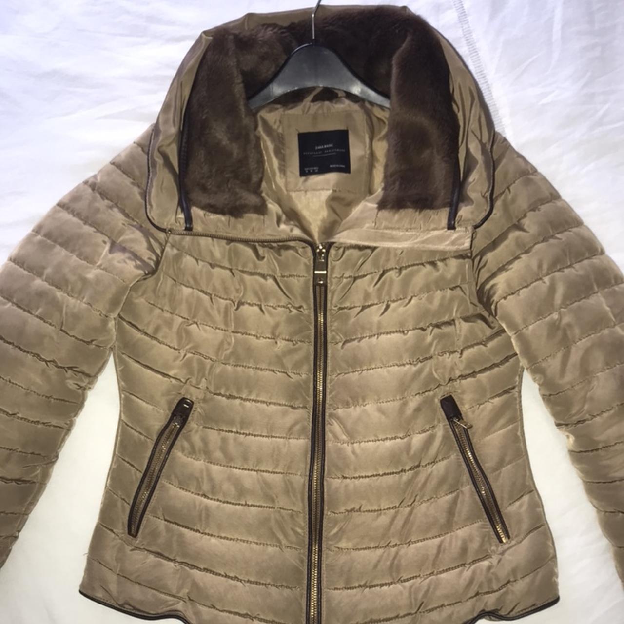 nude puffer jacket zara