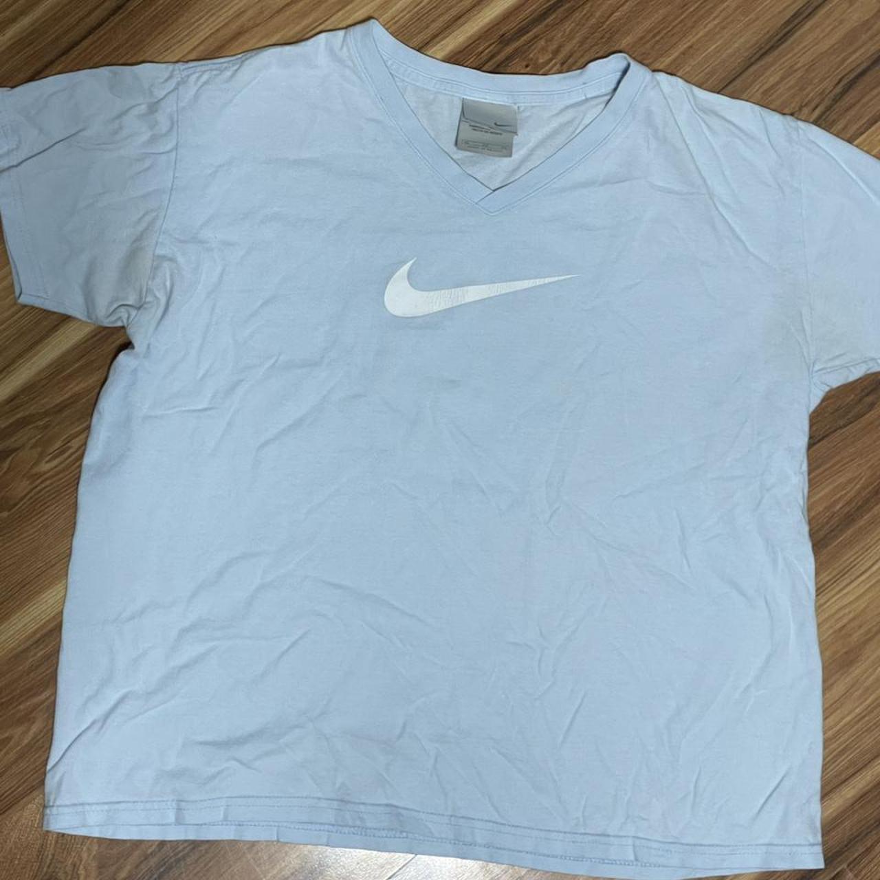 powder blue nike shirt