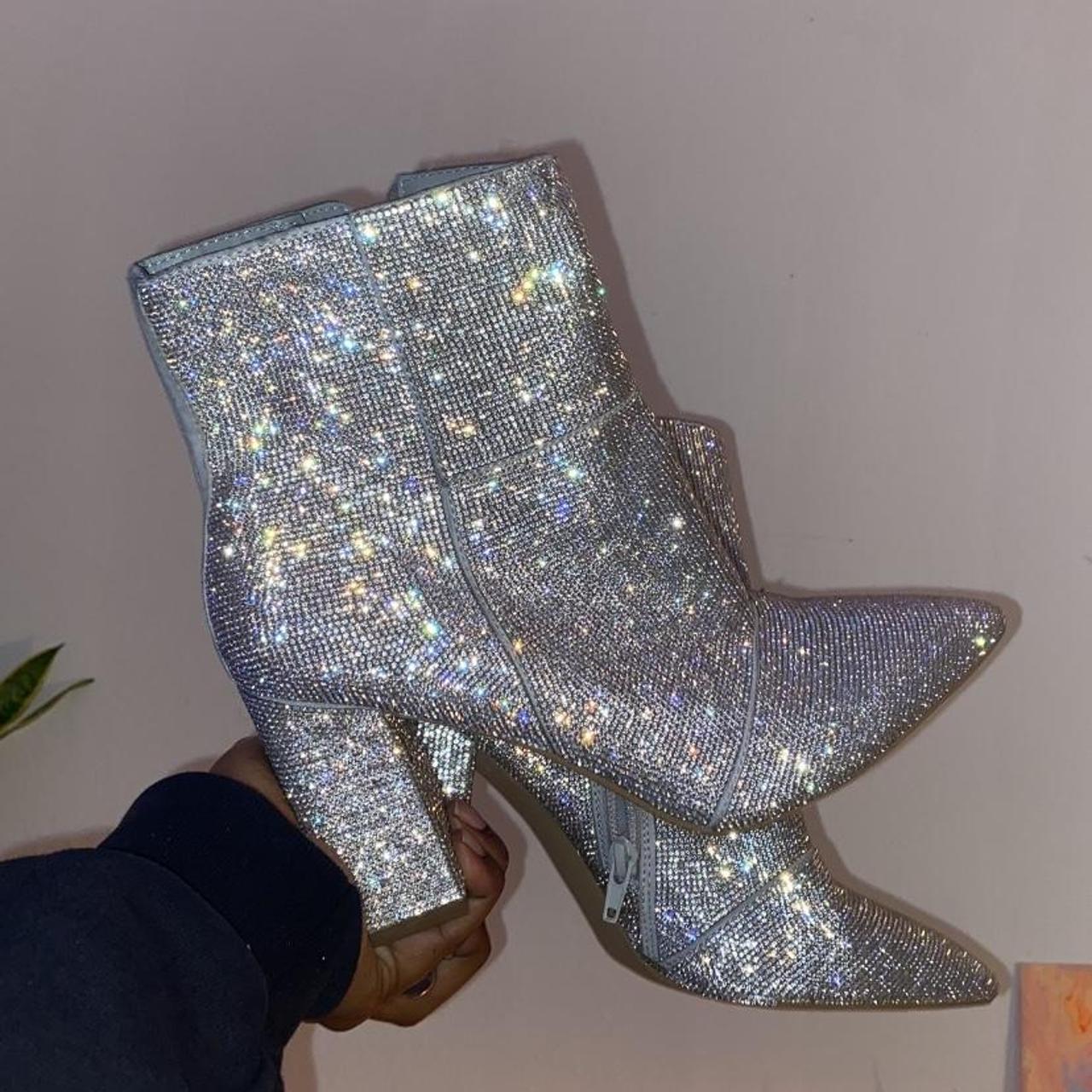 Steve madden sale sequin booties