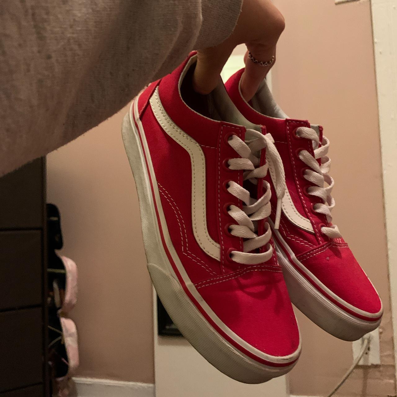 bright red vans
