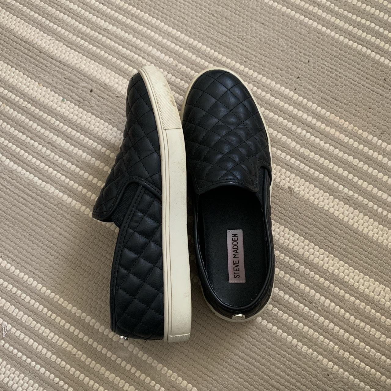 suede steve madden slip ons