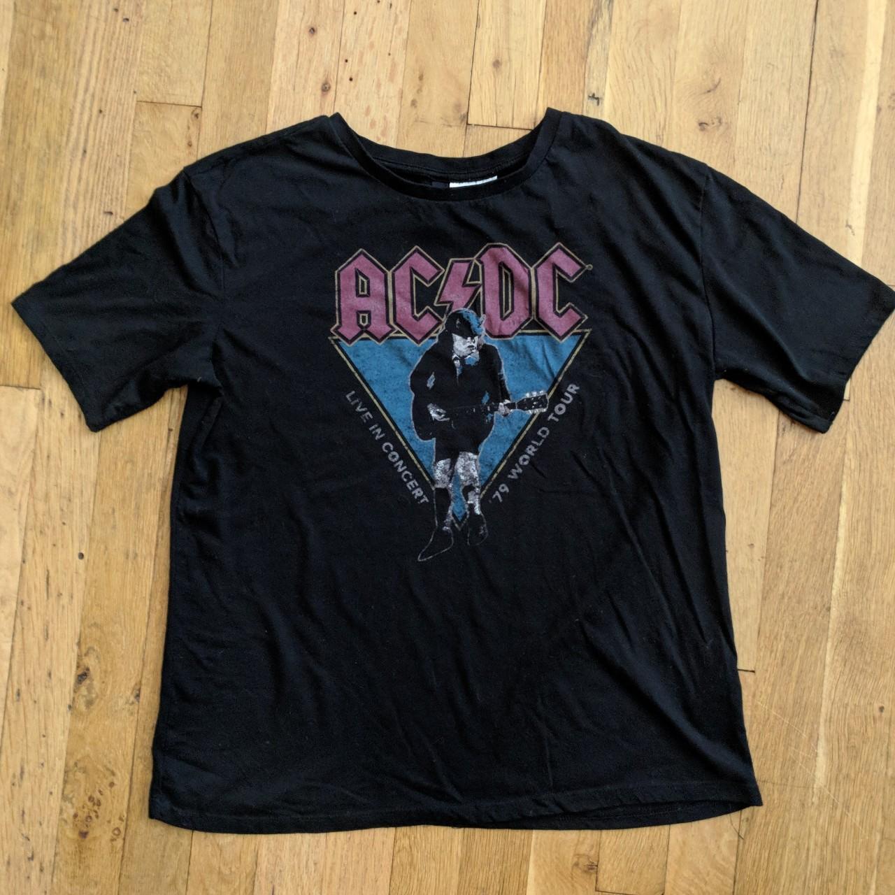 AC/DC vintage reproduction '79 world tour band tee. ... - Depop