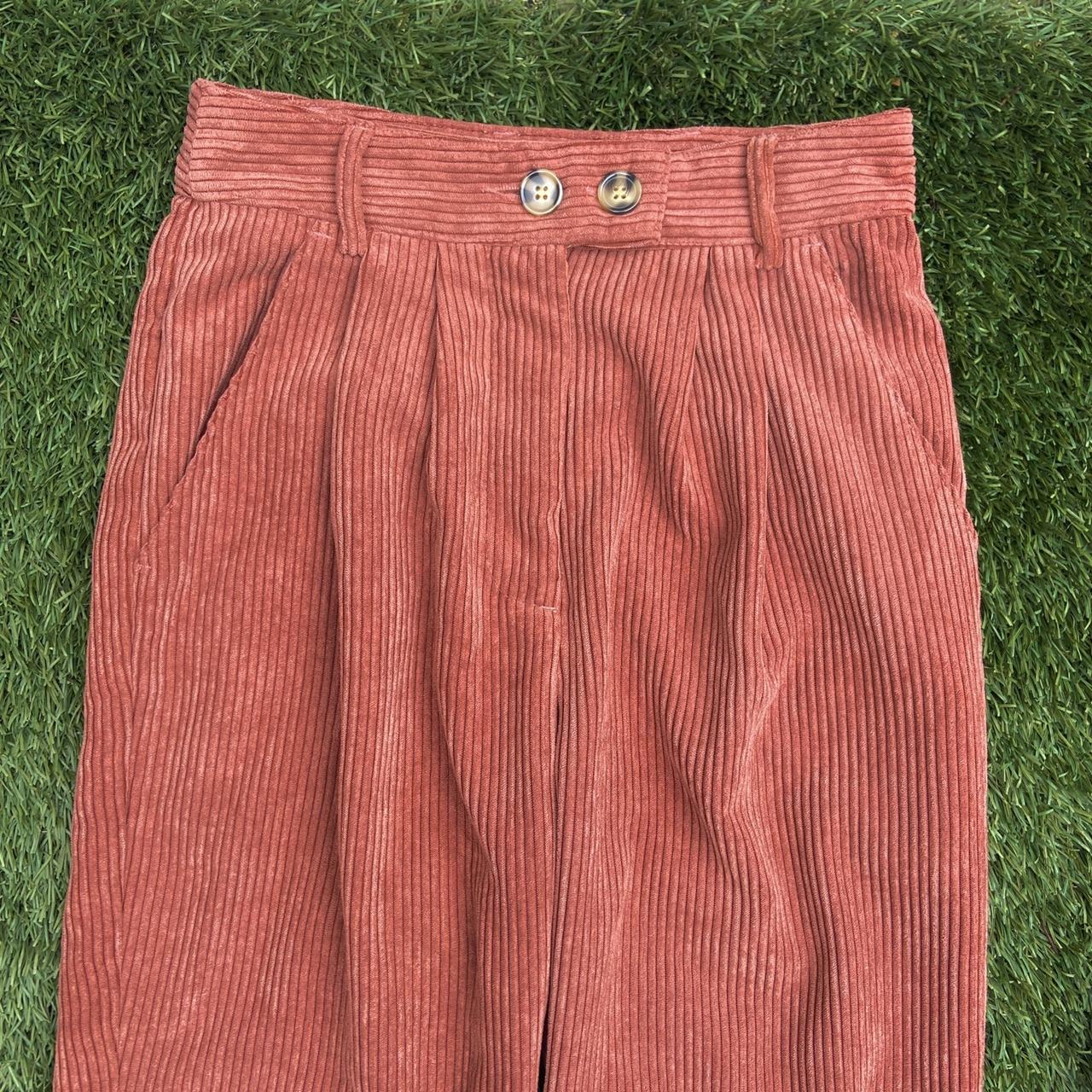 Women's Orange and Pink Trousers Depop