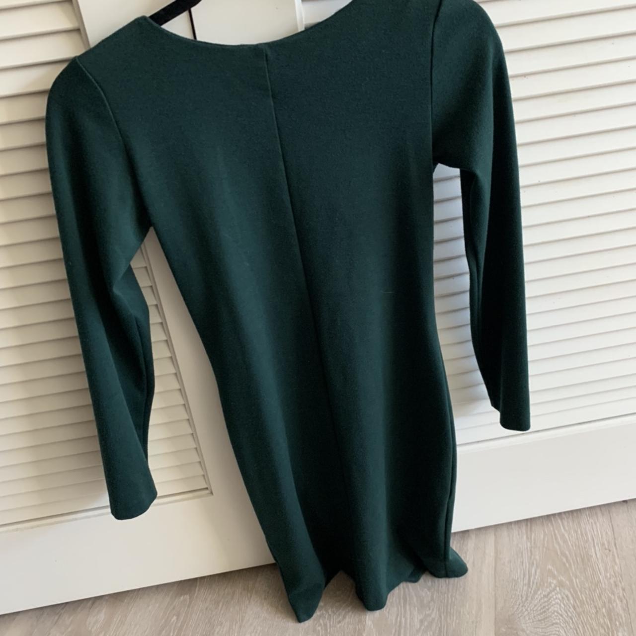 amanda uprichard forest green gigi dress bought from... - Depop