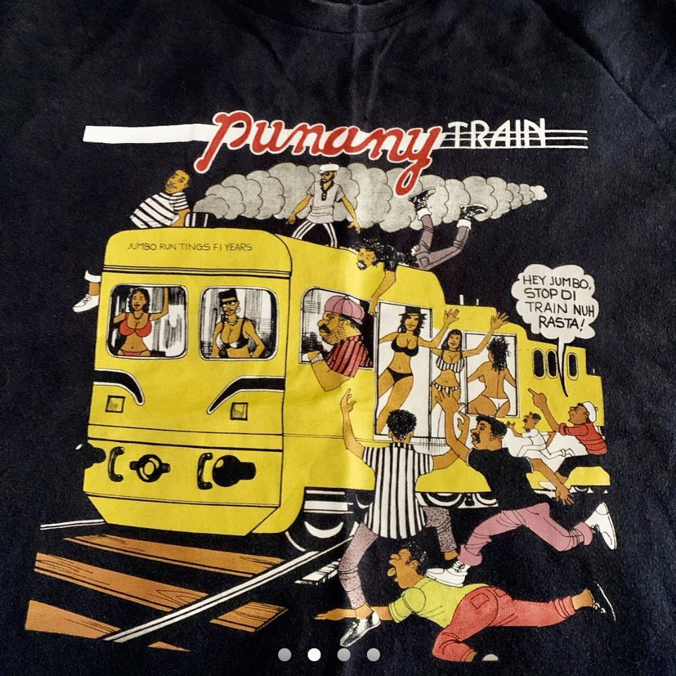 RARE SUPREME T - SHIRT PUNANY TRAIN DESIGN PERFECT