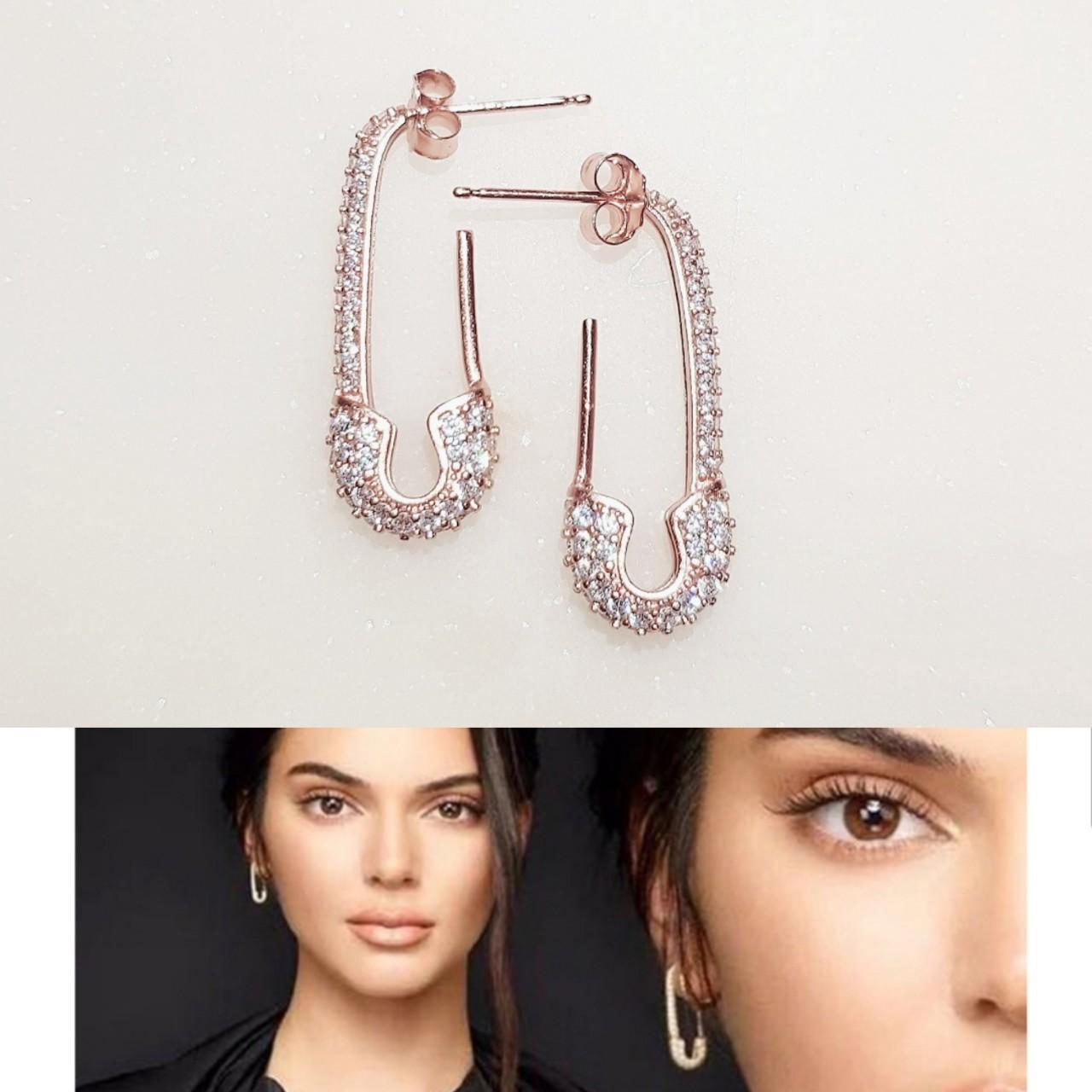 Kendall jenner safety hot sale pin earrings