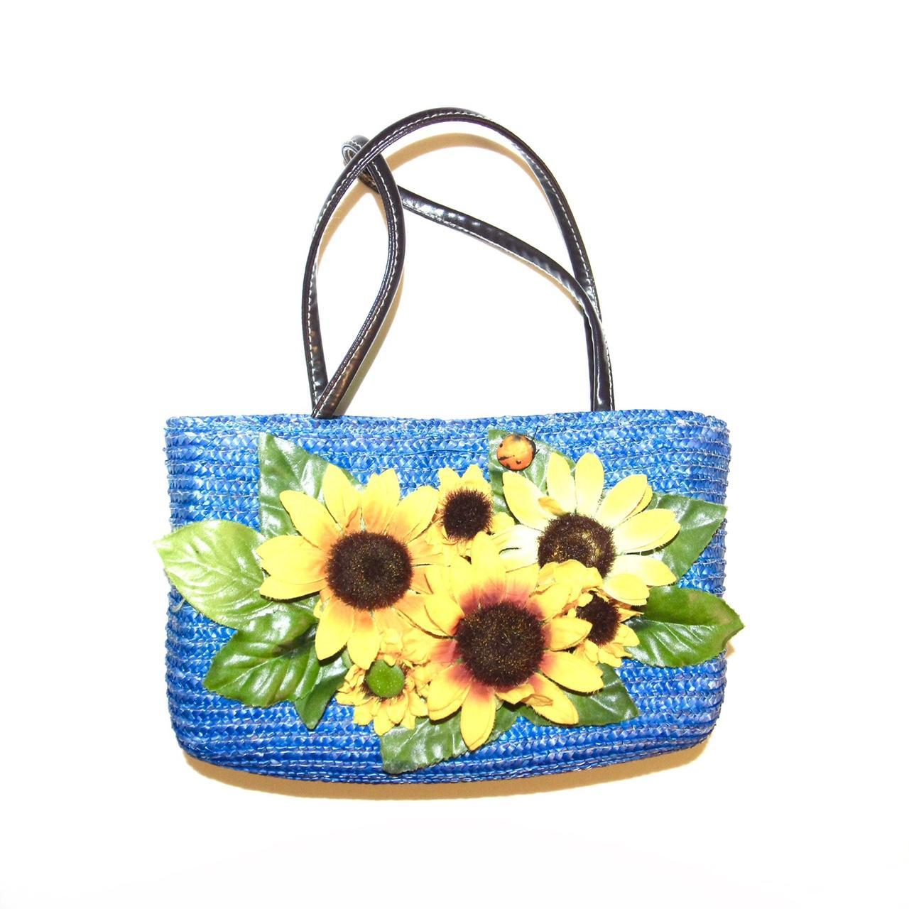 Woven Flower Basket Decorative Wicker Purse Small Beach Tote Straw Portable  Holder Vegetable Carrying Bag Petal Hand-woven - AliExpress