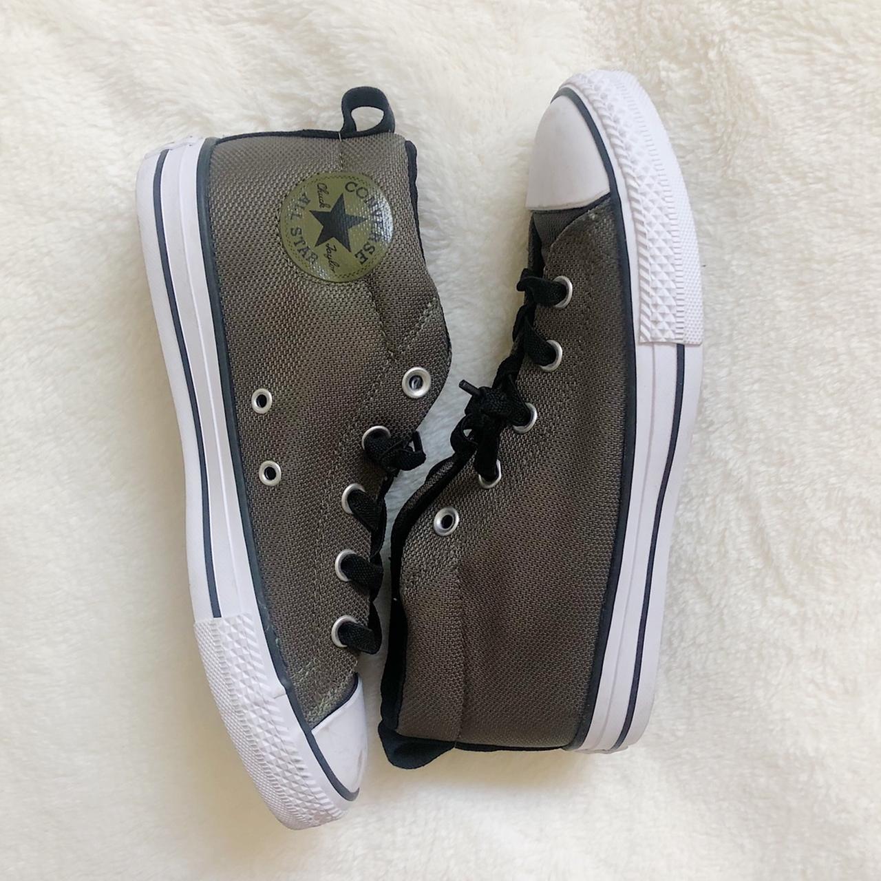 dark green all star converse! color shows up a bit... - Depop