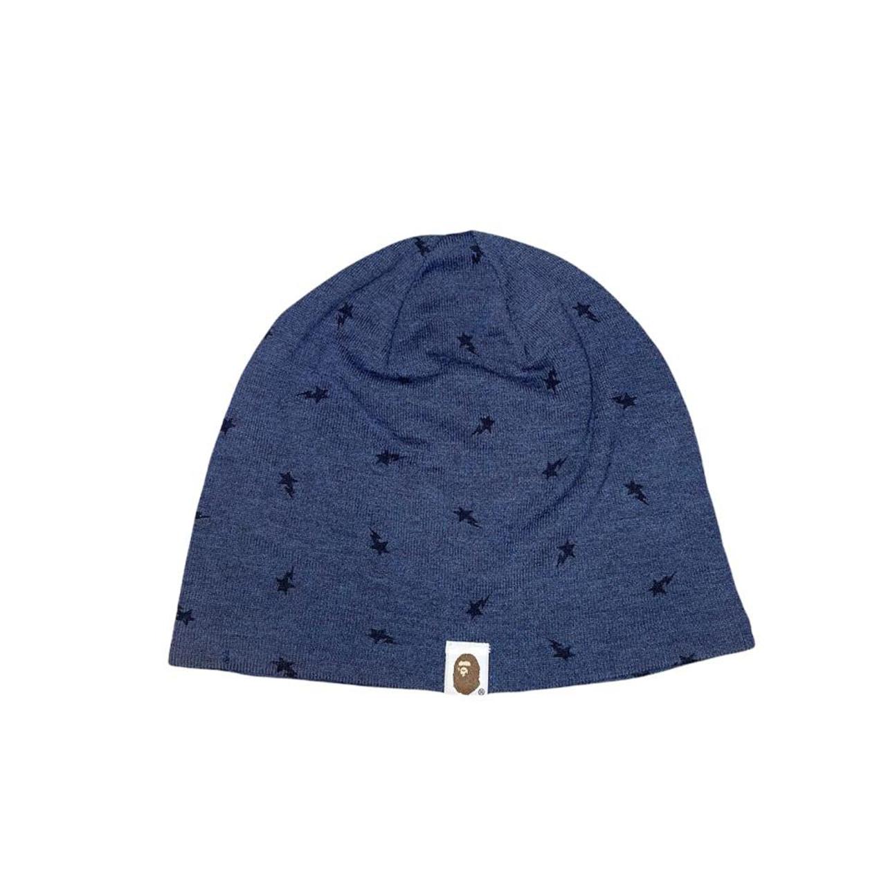 blue bape beanie