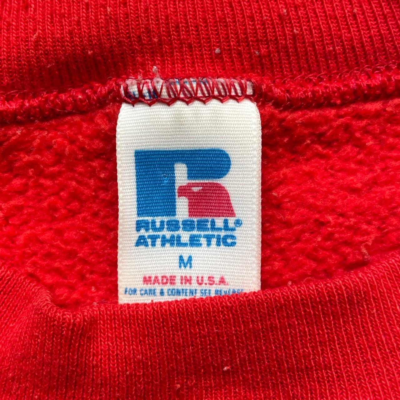Vintage 1980s Crimson Red Russell Athletic Made in... - Depop