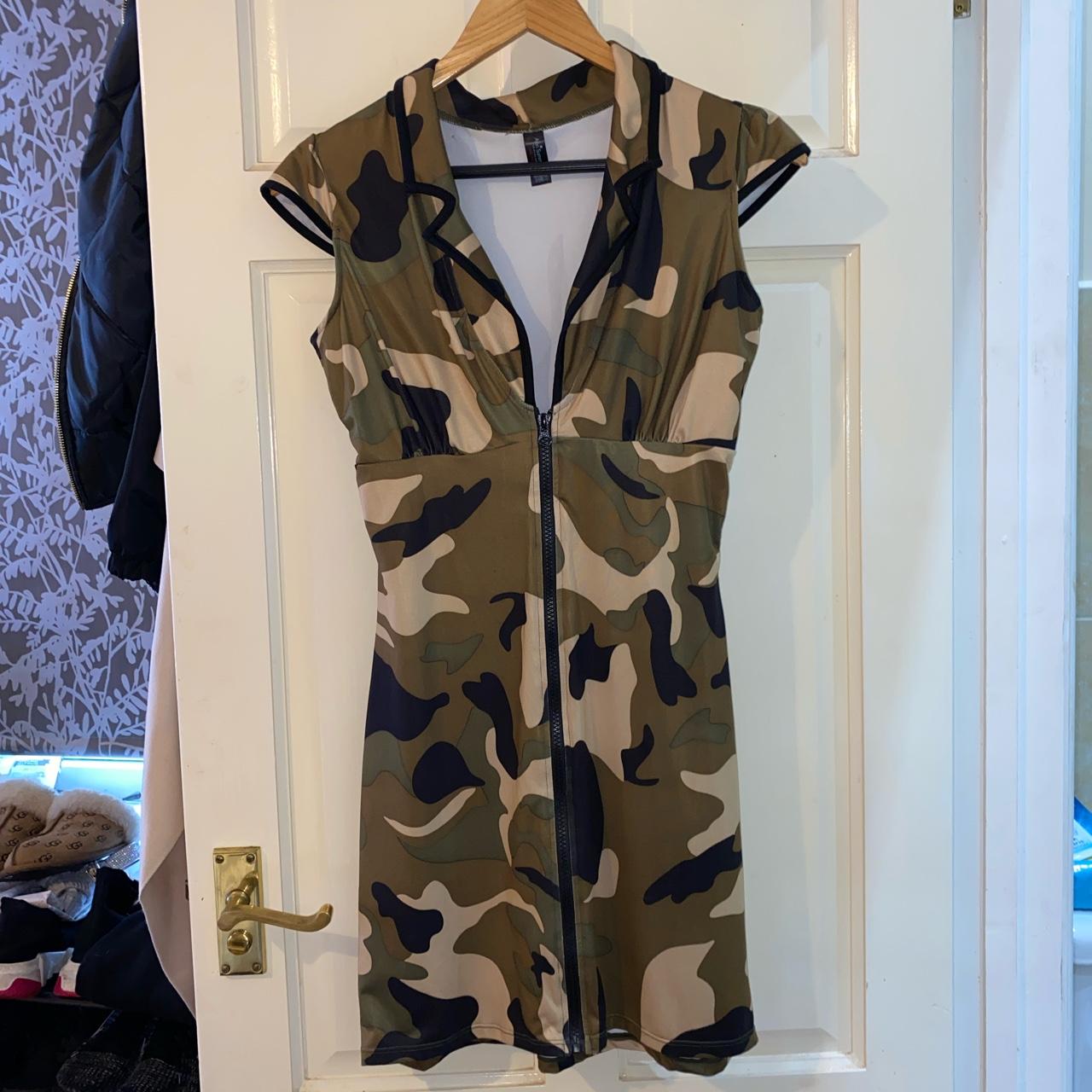 ANN SUMMERS ARMY DRESS UP BODYCON (UK 8-10) worn...