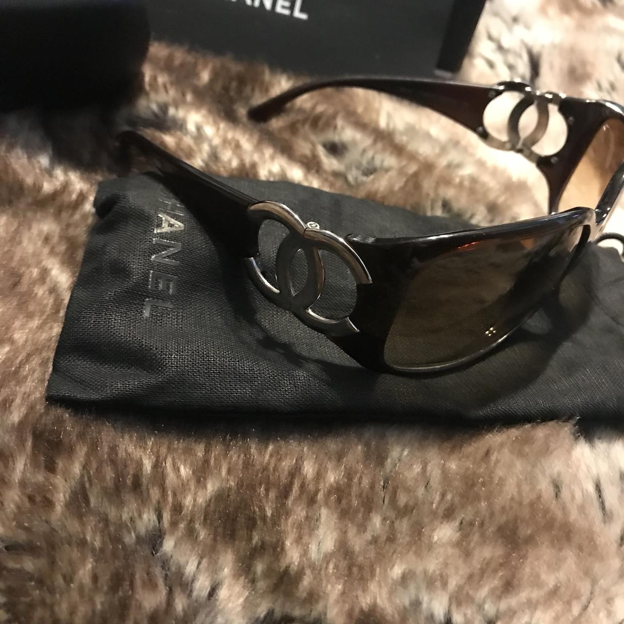 Vintage Chanel sunglasses , 90s aesthetic , Too small