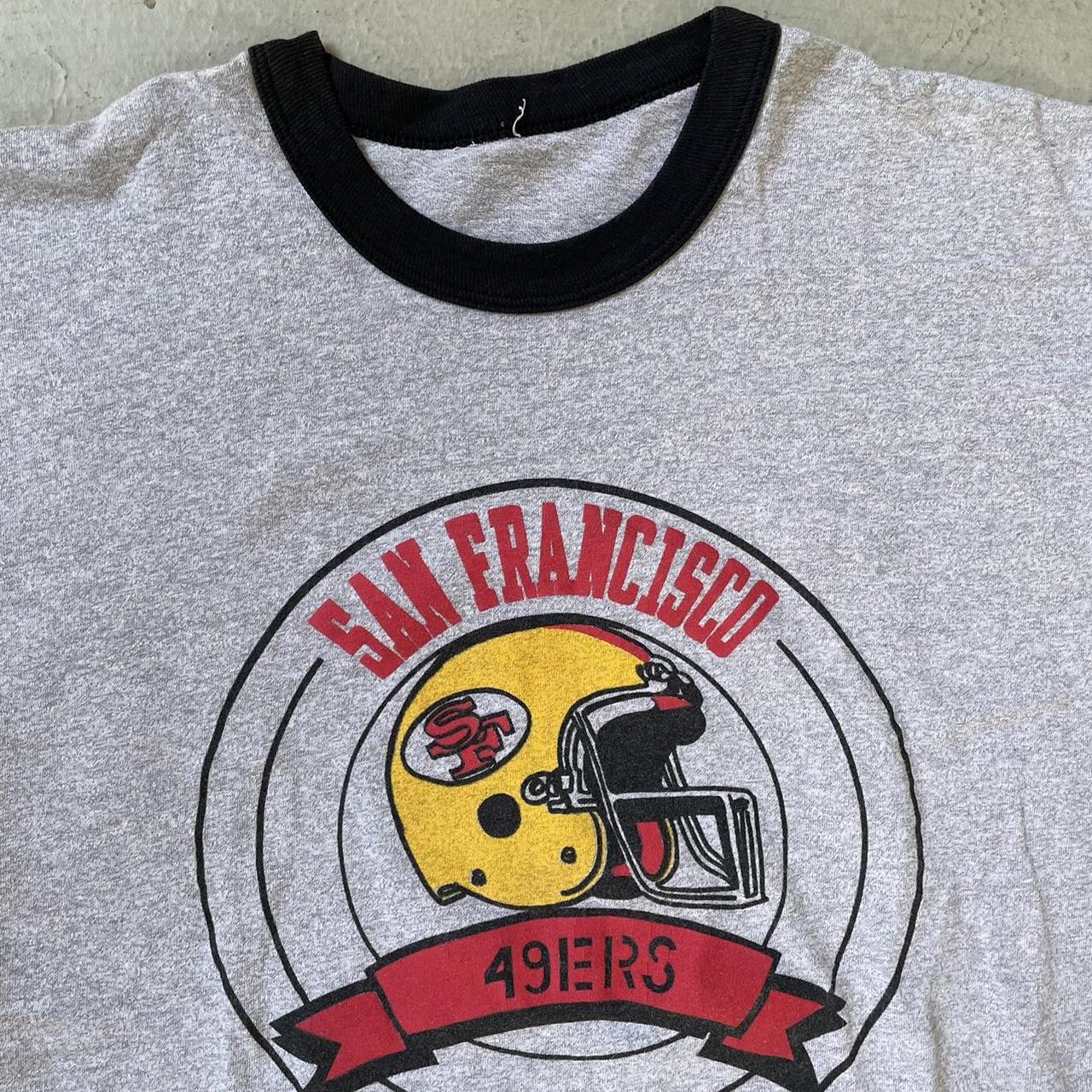 Team Apparel San Francisco 49ers v neck women's t - Depop