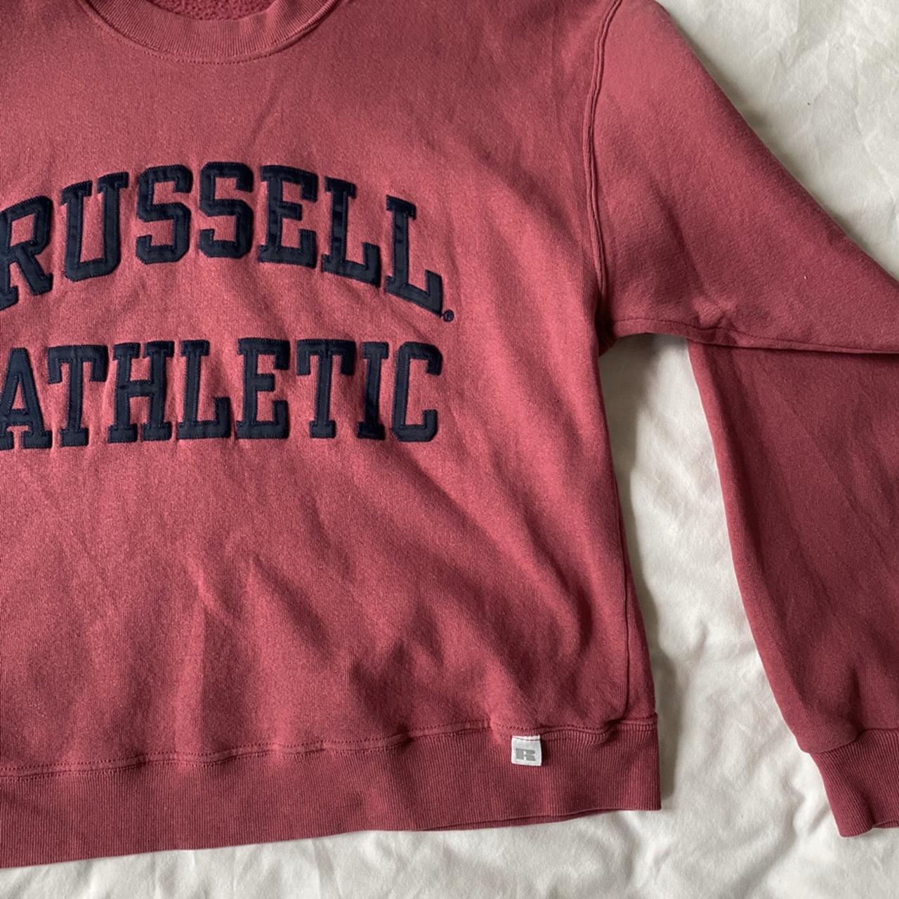 Vintage Russell Athletic Logo Crewneck Pullover... - Depop