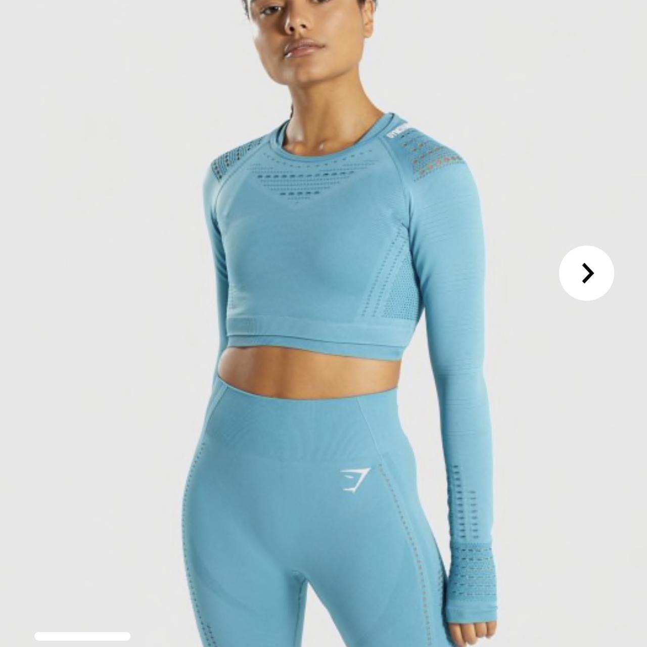 Gymshark flawless knit 2025 long sleeve crop top