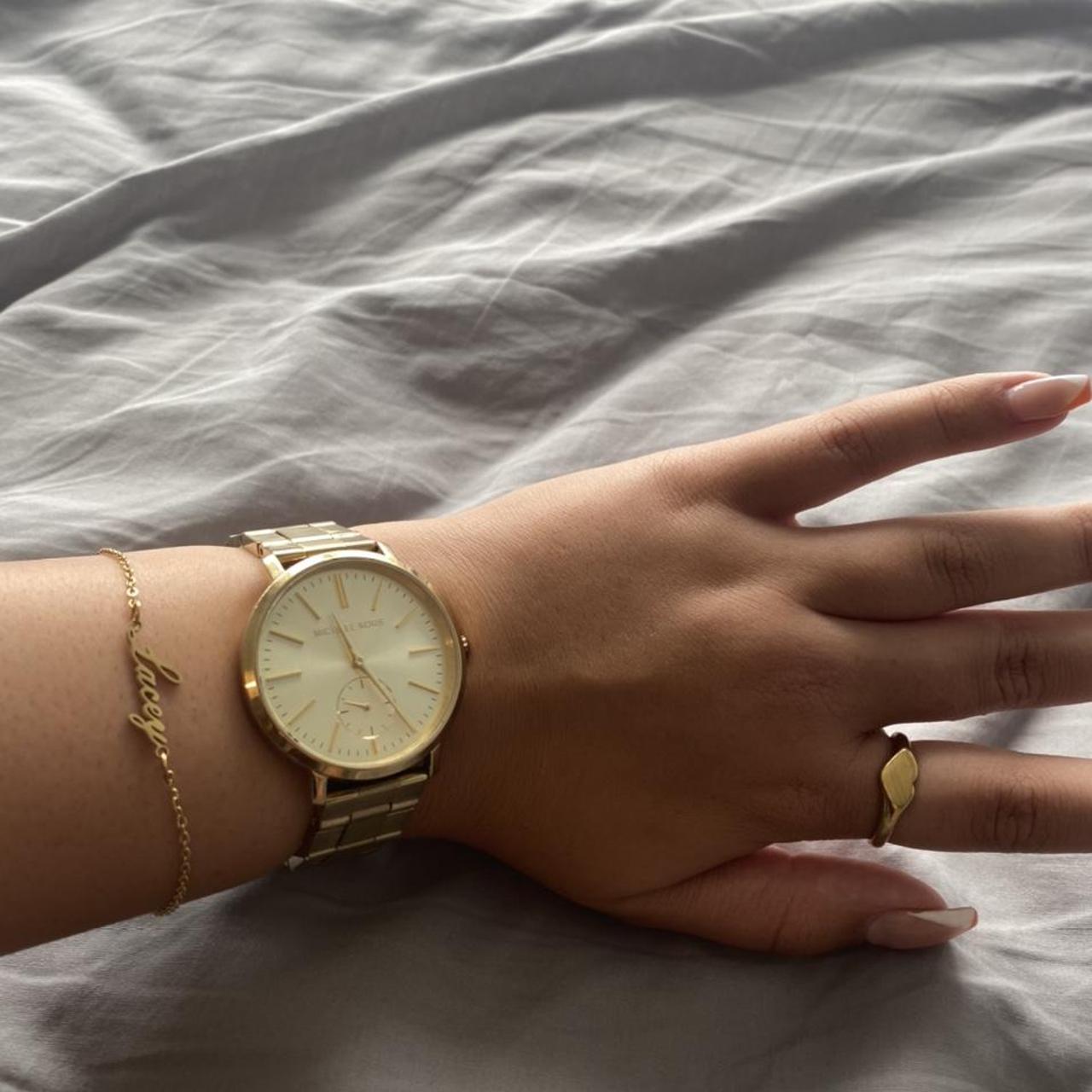 Michael kors jaryn hot sale watch gold