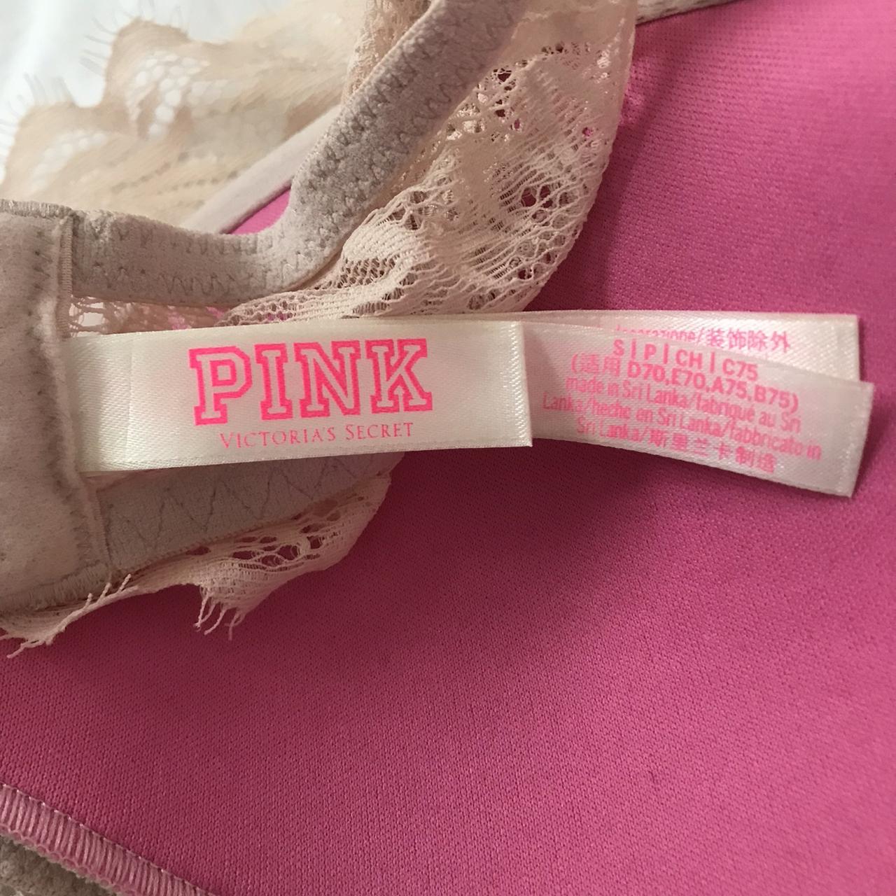 PINK Victoria's Secret Rust Lace Bralette Size - Depop
