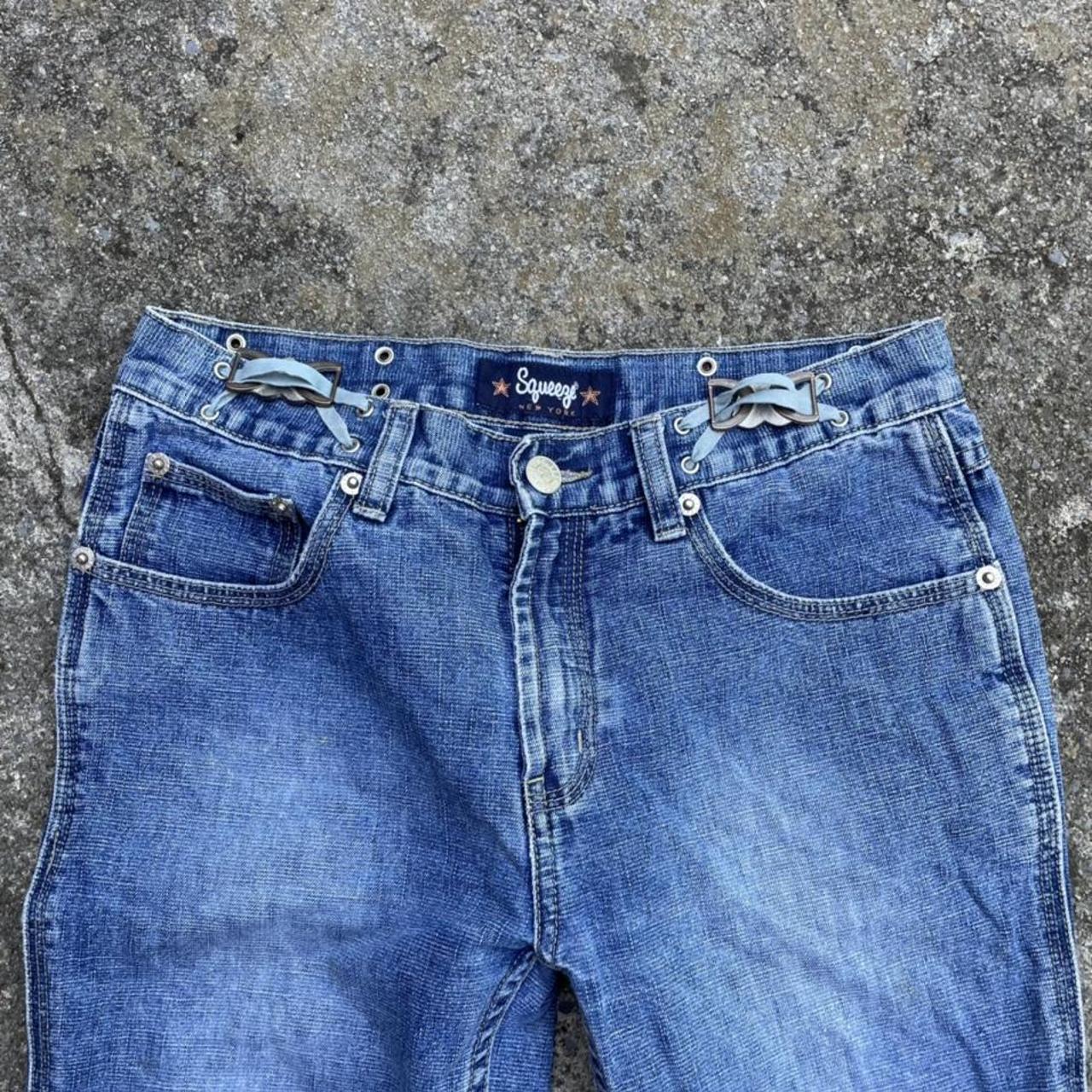 y2k-studded-mid-rise-jeans-measurements-in-pic-y2k-depop