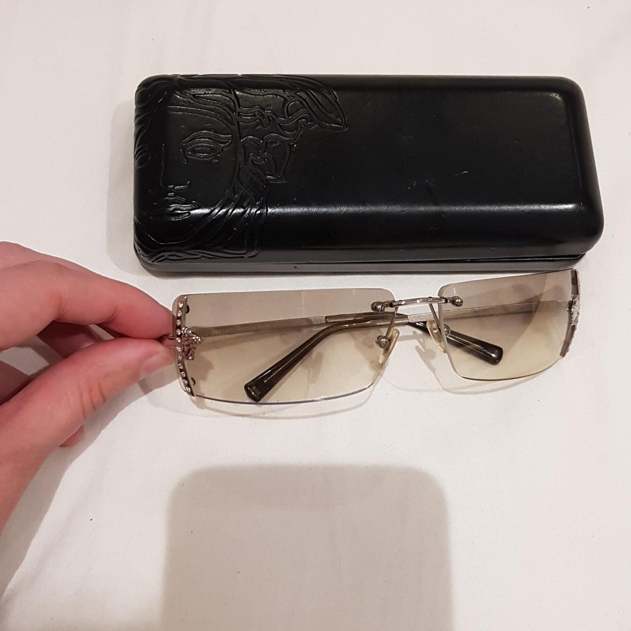 Genuine Chanel Women's Y2K Pink Rimless - Depop