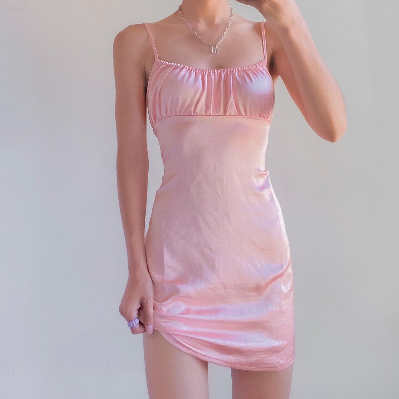 motel-rocks-dahlia-dress-in-satin-peach-pink-depop