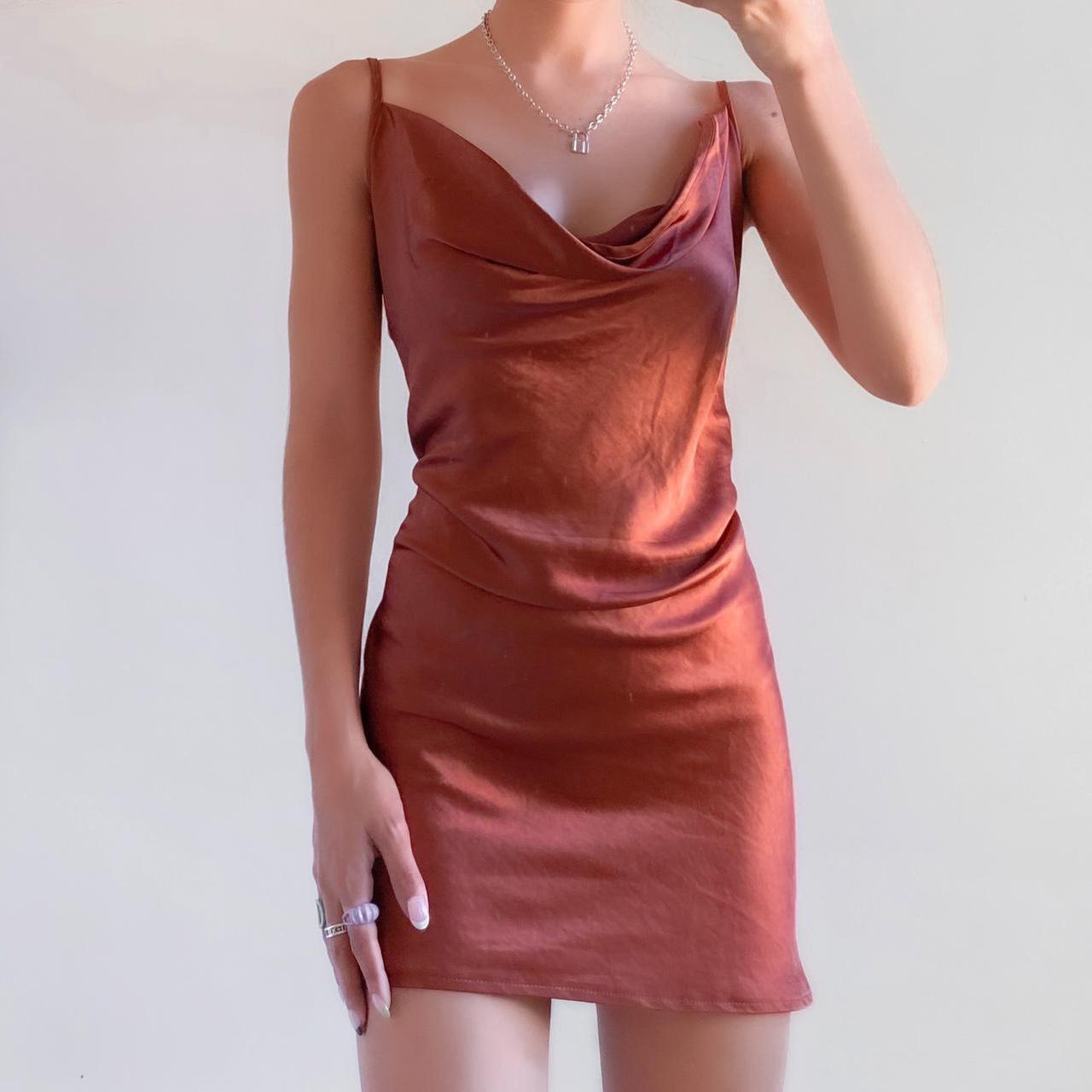 motel rocks rust dress