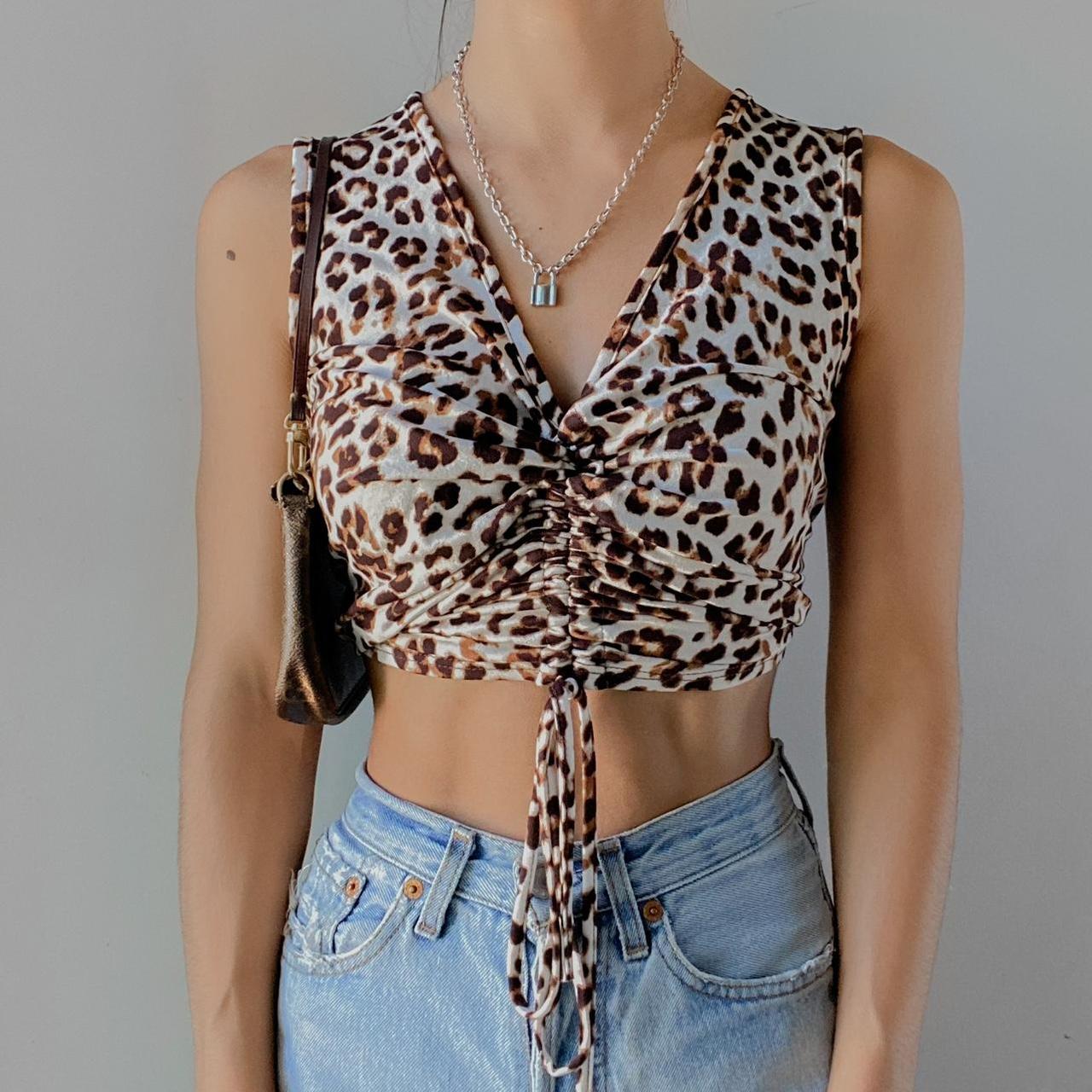 cheetah wrap shirt