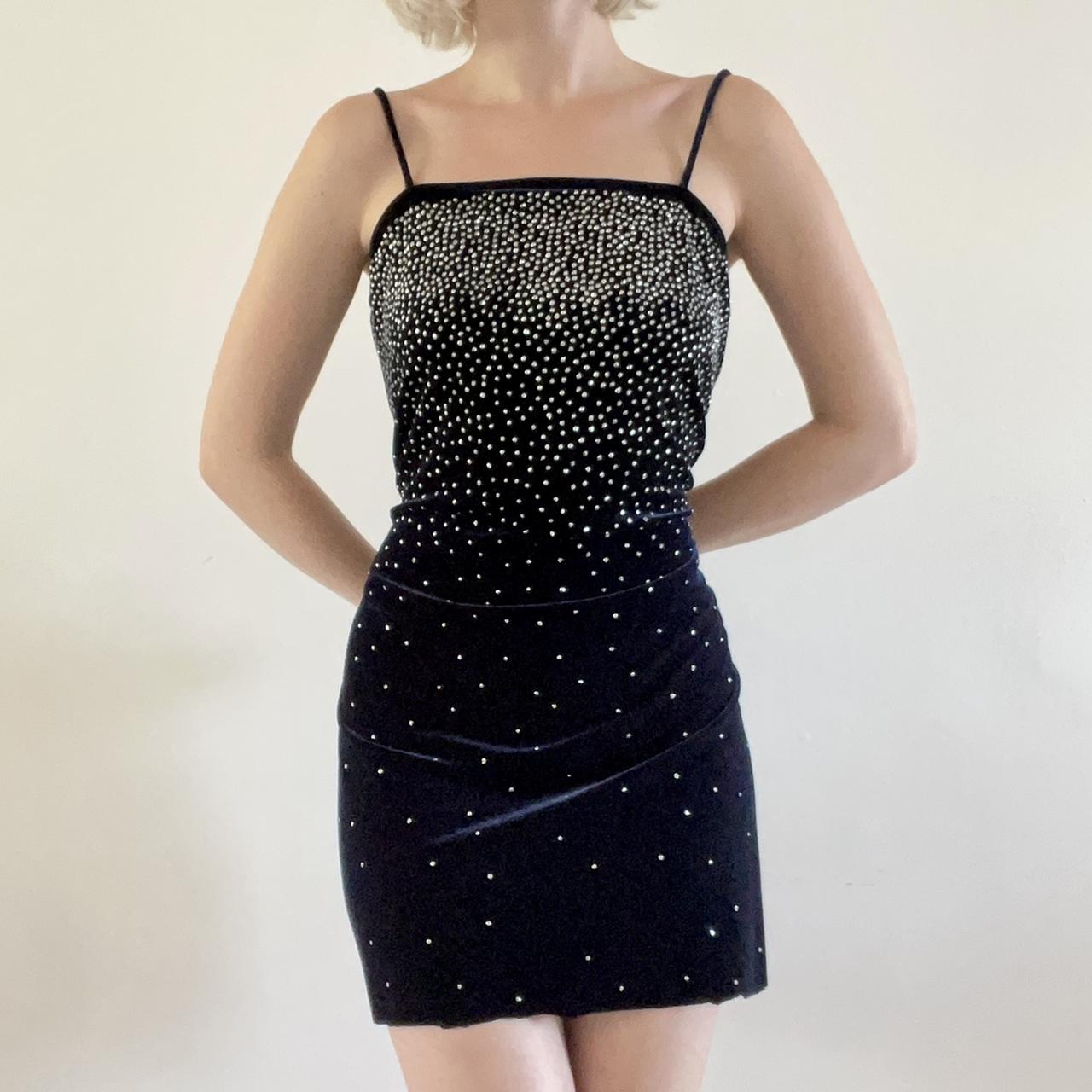 black starry night dress