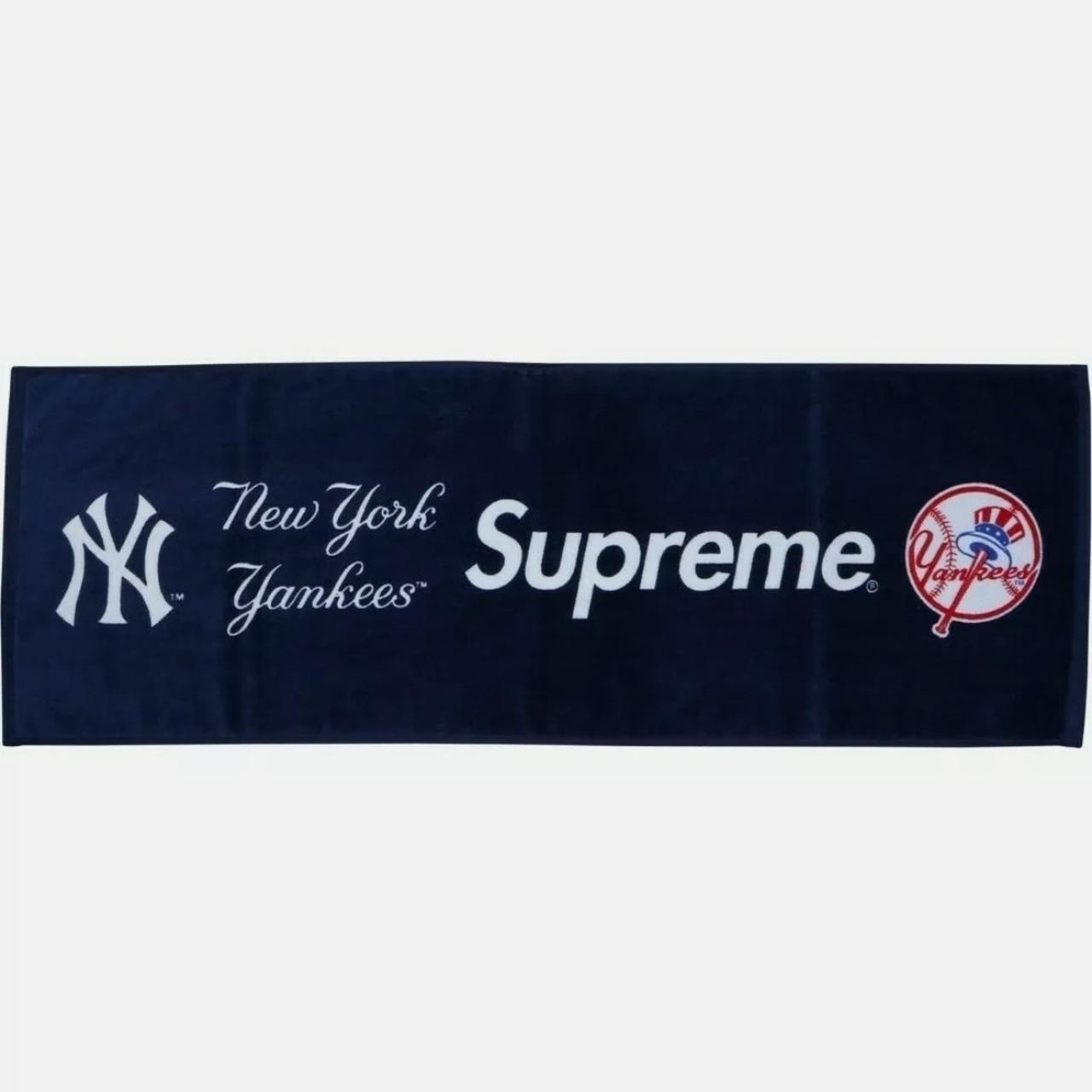 Supreme New York Yankees Hand Towel - Navy -... - Depop