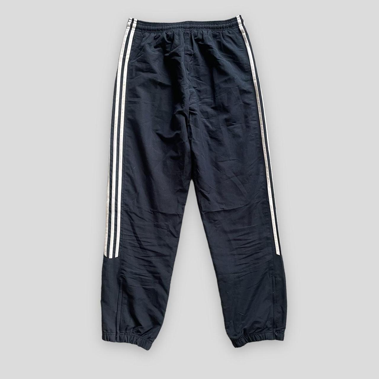 Vintage adidas joggers in Navy! Embroided stripes... Depop