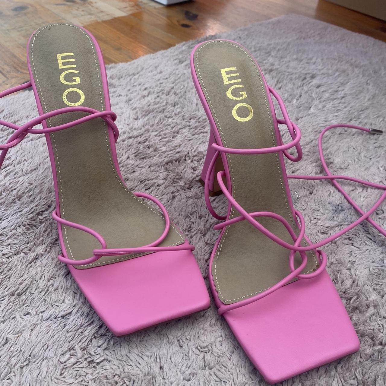 Ego Offical pink strappy square heels. Brand new,... - Depop