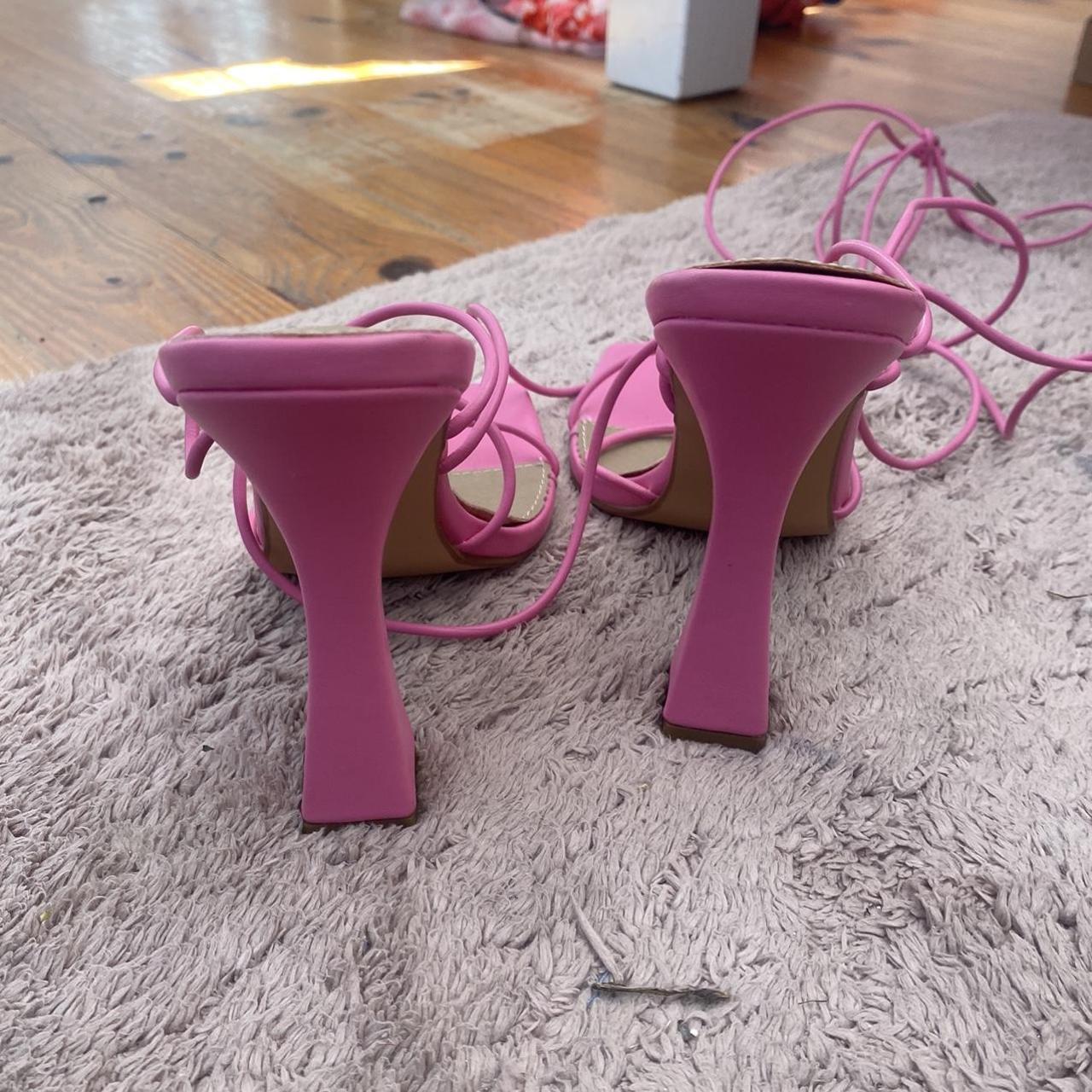 Ego Offical pink strappy square heels. Brand new,... - Depop