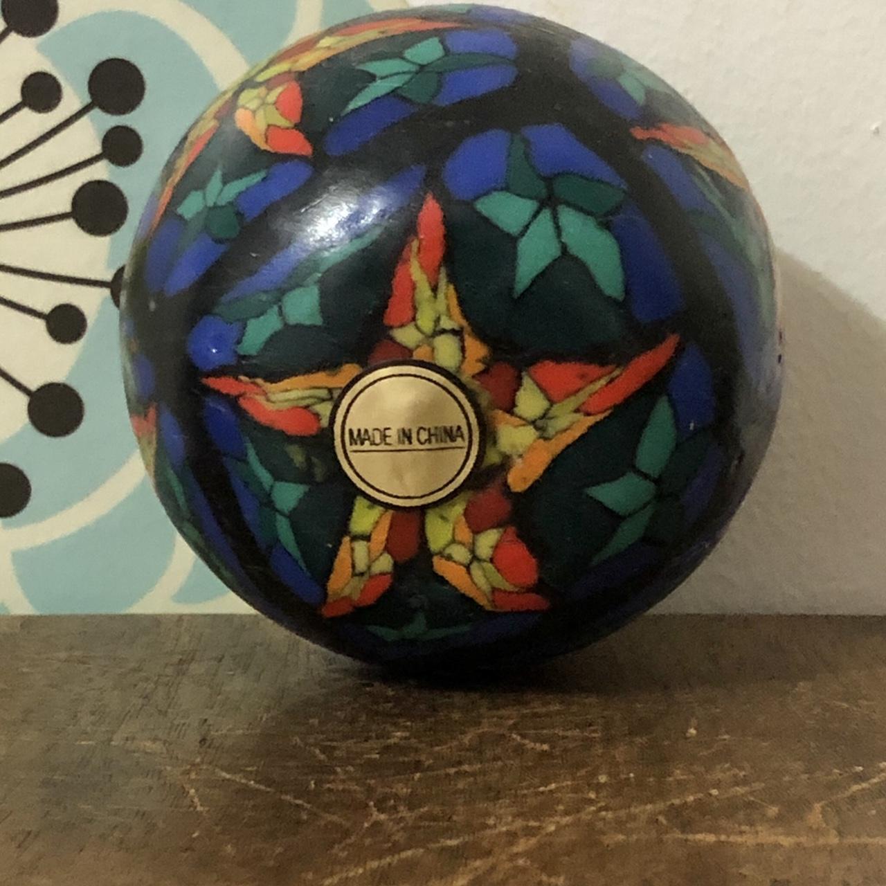 Vintage Glowing Ball Candle 1990s Psychedelic Depop   P0 