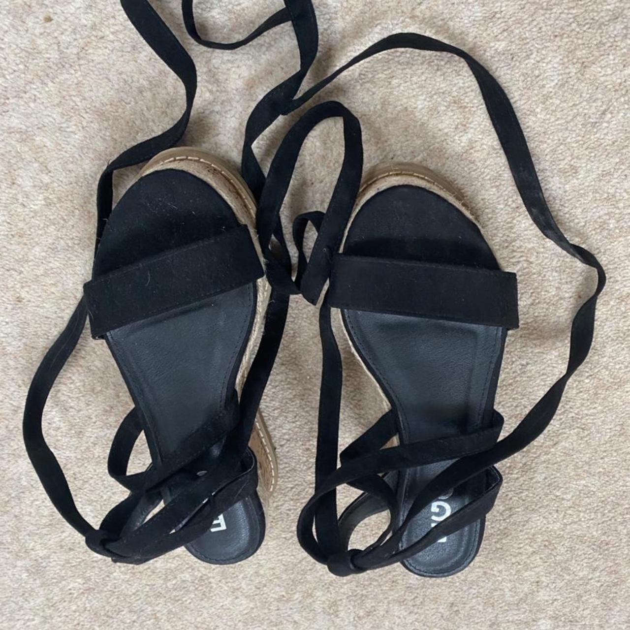 platform tie up shoes