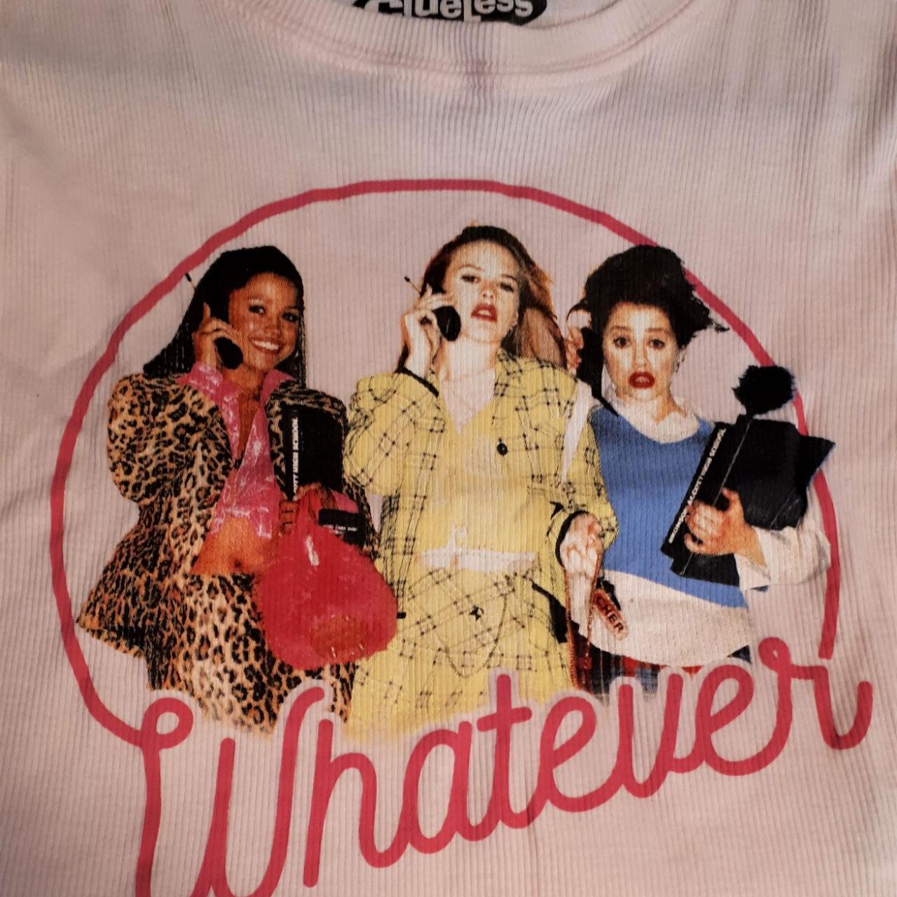 Clueless Whatever Girls Ribbed Knit T Shirt Size Depop 